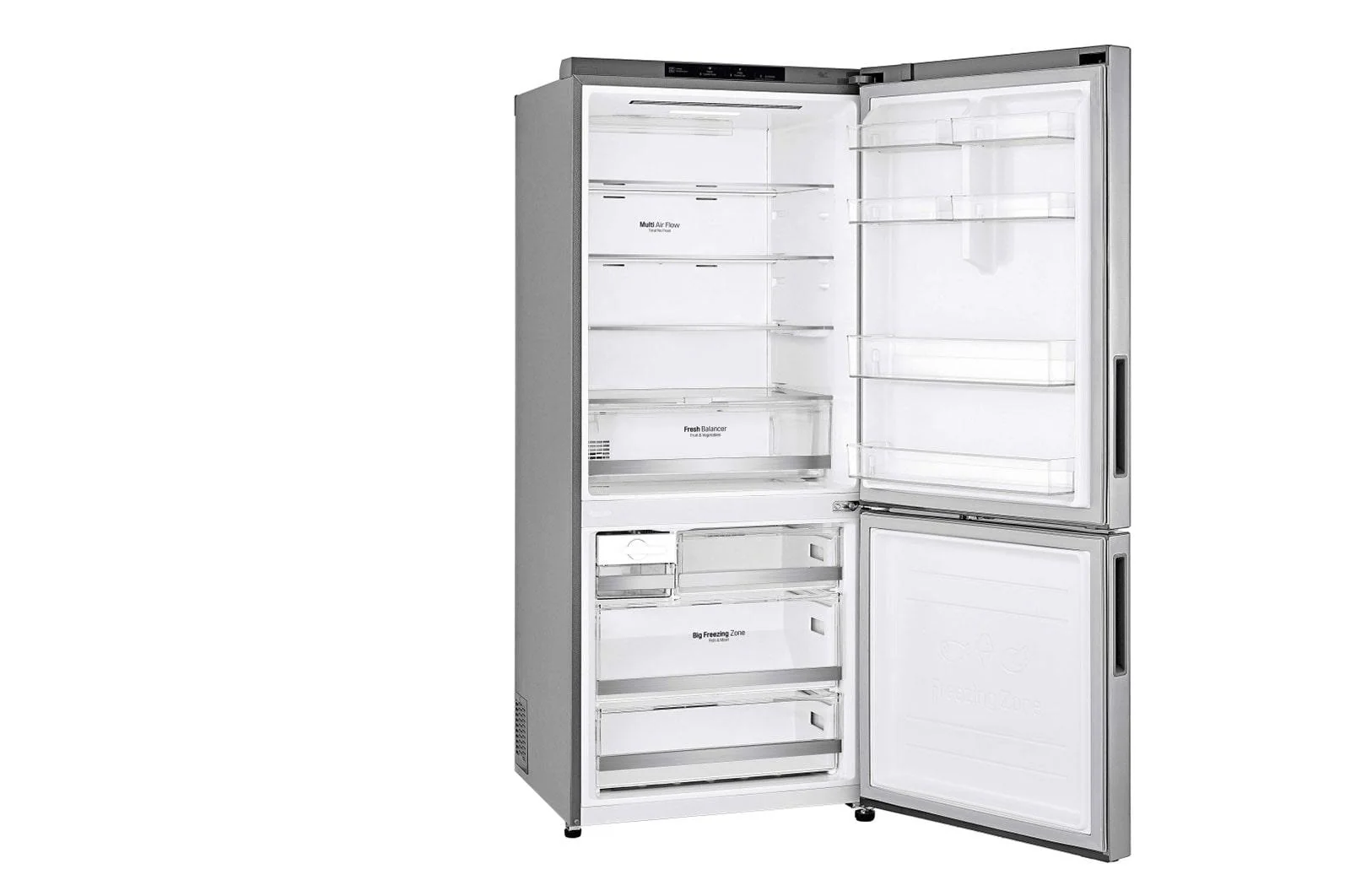 Lg LBNC15231V 15 cu. ft. 28-inch Wide Bottom Freezer Refrigerator - Stainless Steel - Image 6