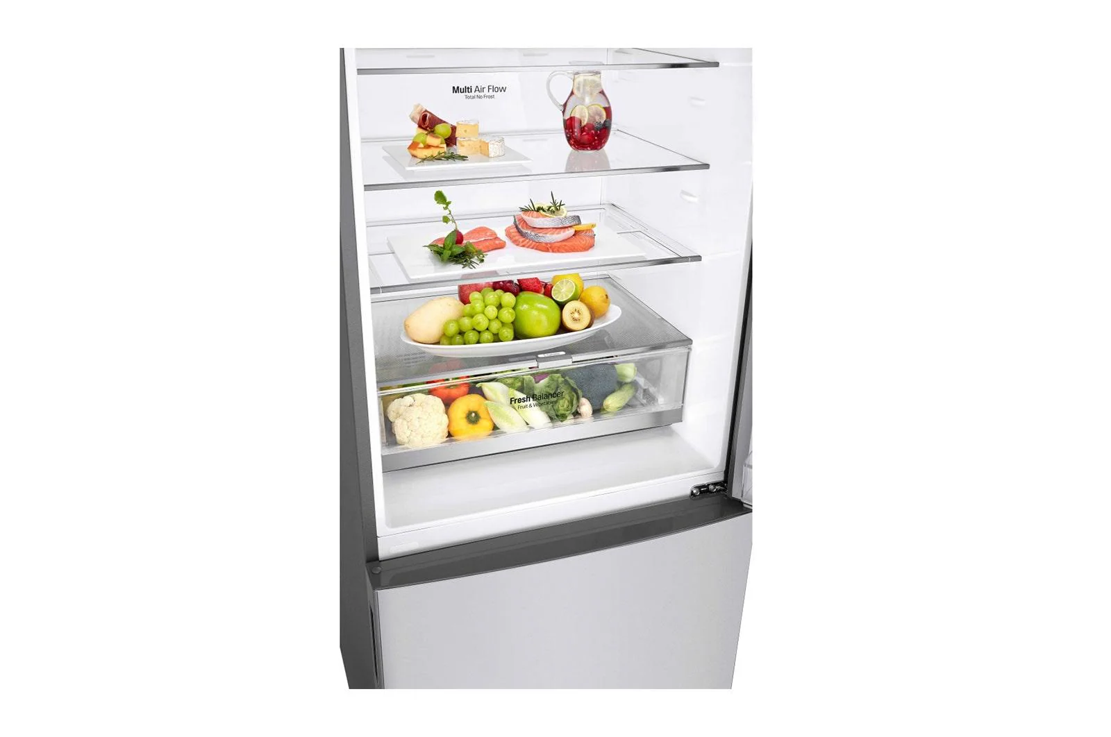 Lg LBNC15231V 15 cu. ft. 28-inch Wide Bottom Freezer Refrigerator - Stainless Steel - Image 8