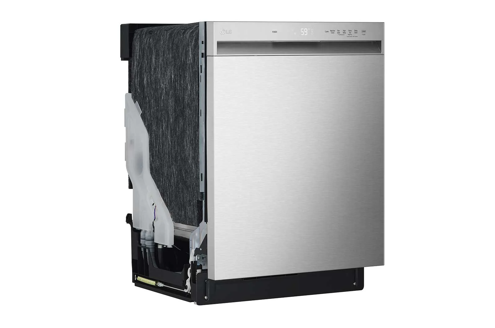 Lg LDFN3432T 24 Inch Wide QuadWash™ Front Control Dishwasher - Stainless Steel - Image 2