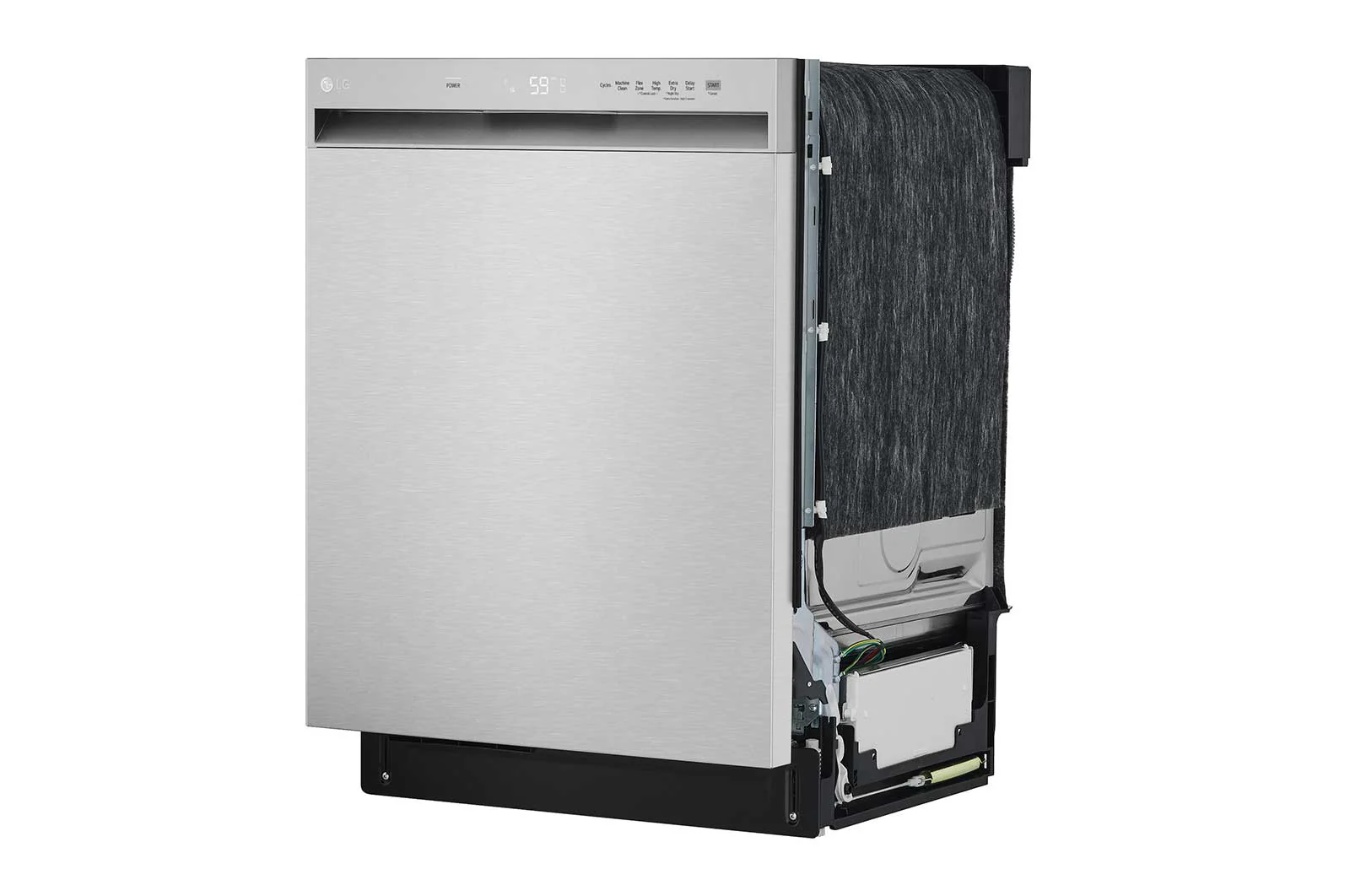 Lg LDFN3432T 24 Inch Wide QuadWash™ Front Control Dishwasher - Stainless Steel - Image 3