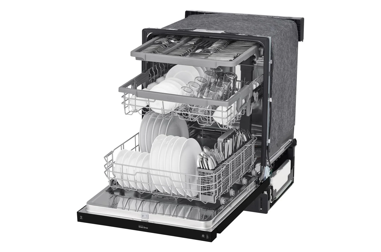 Lg LDFN4542B Front Control Dishwasher with QuadWash™ and 3rd Rack - Image 8