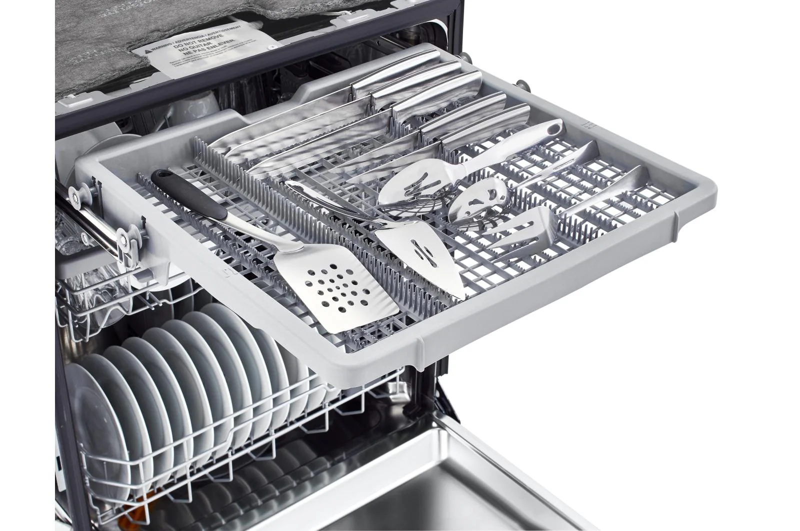Lg LDFN4542W Front Control Dishwasher with QuadWash™ and 3rd Rack - Image 9