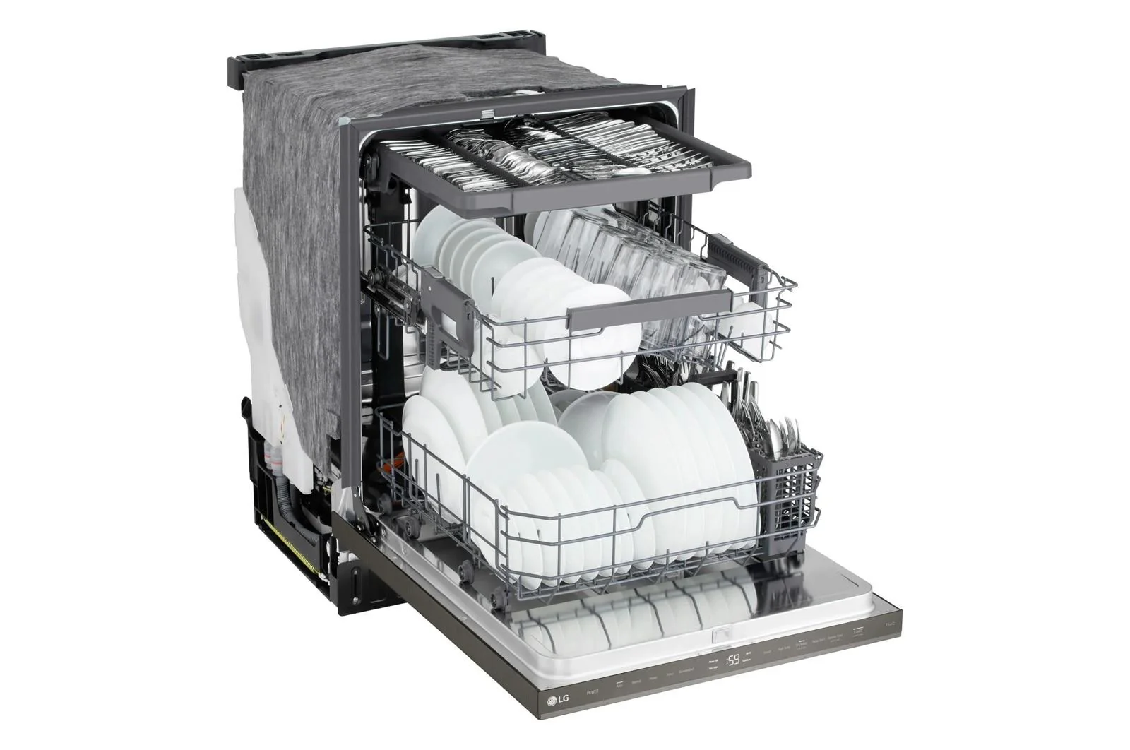 Lg LDNPM545D Smart FlushFit™ Top Control Dishwasher with 1-Hour Wash & Dry, QuadWash® Pro, and Dynamic Heat Dry™ w/AutoVent Dry™ - Image 15