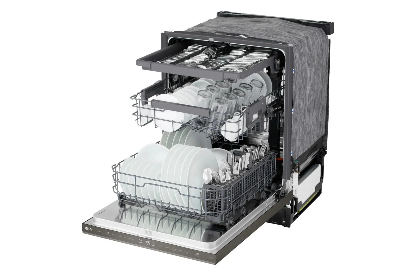 Lg LDNPM545D Smart FlushFit™ Top Control Dishwasher with 1-Hour Wash & Dry, QuadWash® Pro, and Dynamic Heat Dry™ w/AutoVent Dry™ - Image 21