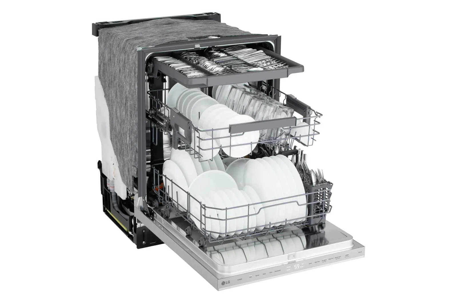 Lg LDNPM545S Smart FlushFit™ Top Control Dishwasher with 1-Hour Wash & Dry, QuadWash® Pro, and Dynamic Heat Dry™ w/AutoVent Dry™ - Image 15
