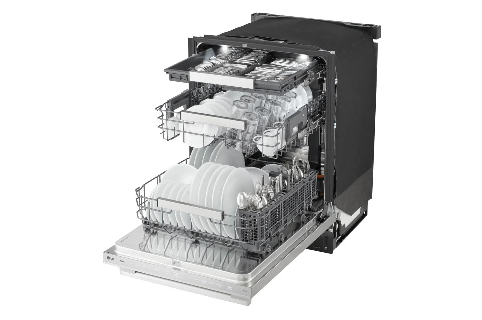 Lg LDNTH862S Smart Top Control Dishwasher with FlushFit Design, 1-Hour Wash & Dry, BlastZone™, QuadWash® Pro, TrueSteam® and Dynamic Heat Dry™ w/AutoVent Dry™ - Image 11