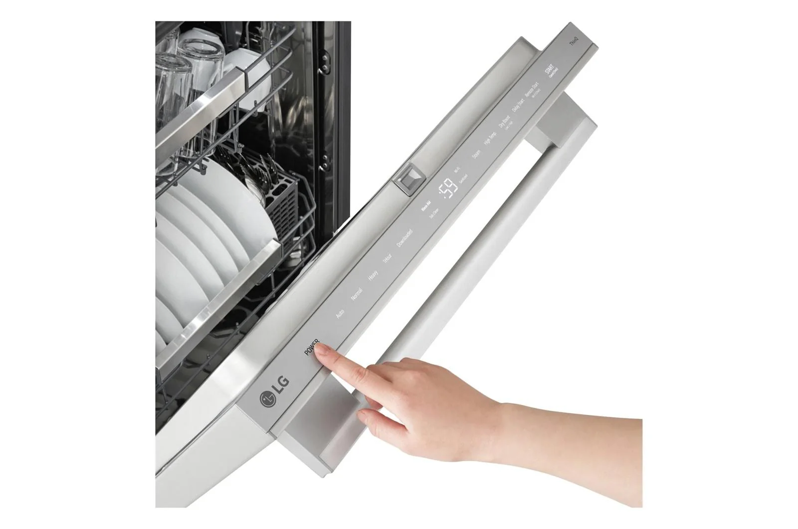 Lg LDNTH862S Smart Top Control Dishwasher with FlushFit Design, 1-Hour Wash & Dry, BlastZone™, QuadWash® Pro, TrueSteam® and Dynamic Heat Dry™ w/AutoVent Dry™ - Image 5