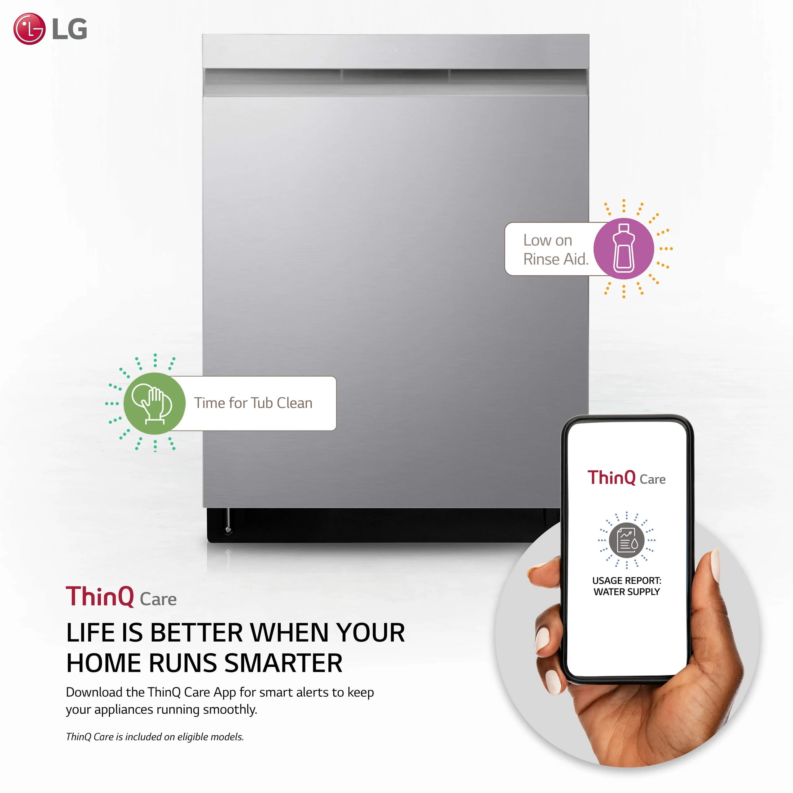 Lg LDP6810SS Top Control Smart Wi-Fi Enabled Dishwasher with QuadWash™ and TrueSteam® - Image 2
