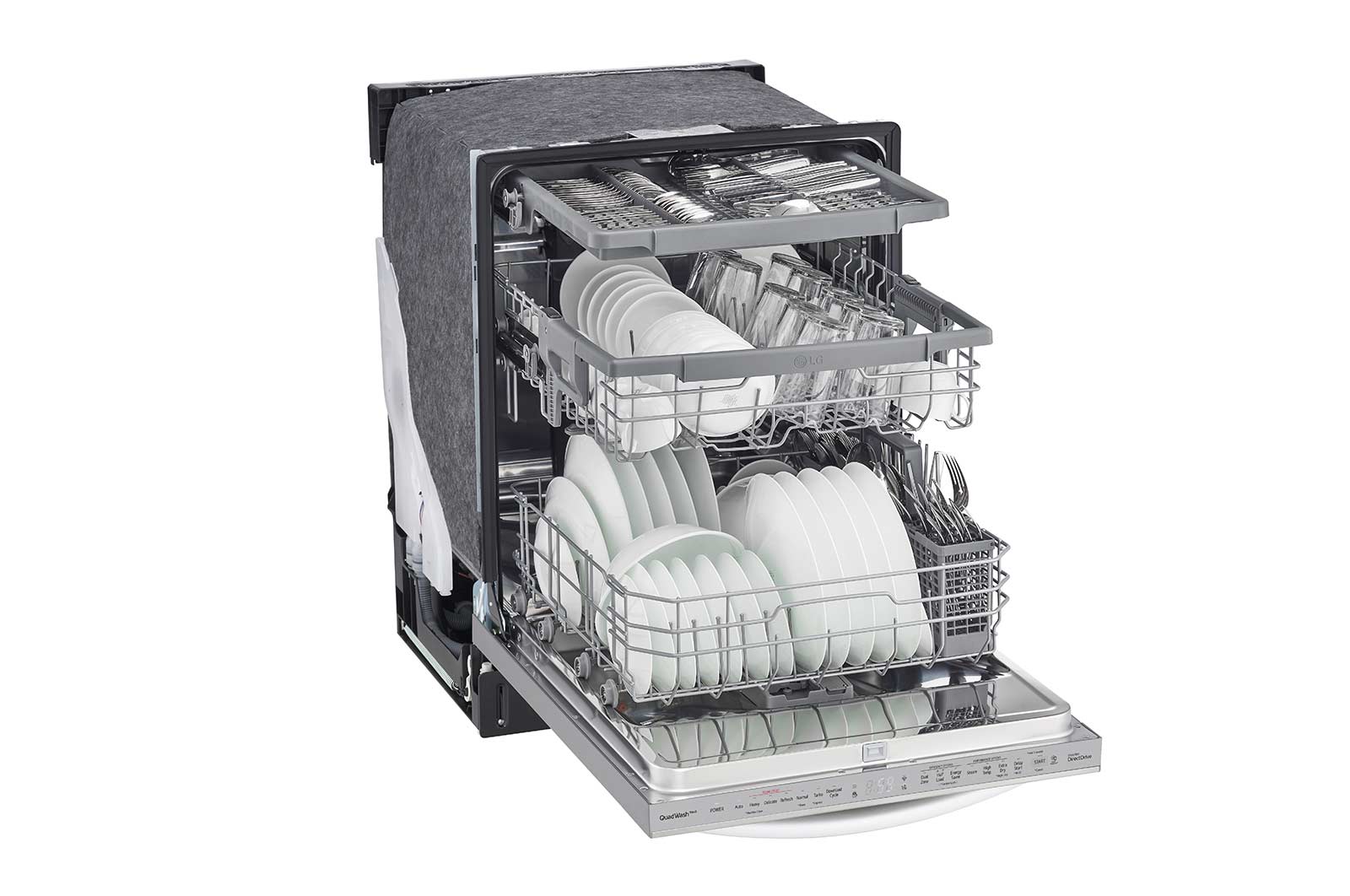 Lg LDTS5552S 24 Inch QuadWash® Top Control Dishwasher - Stainless Steel - Image 10