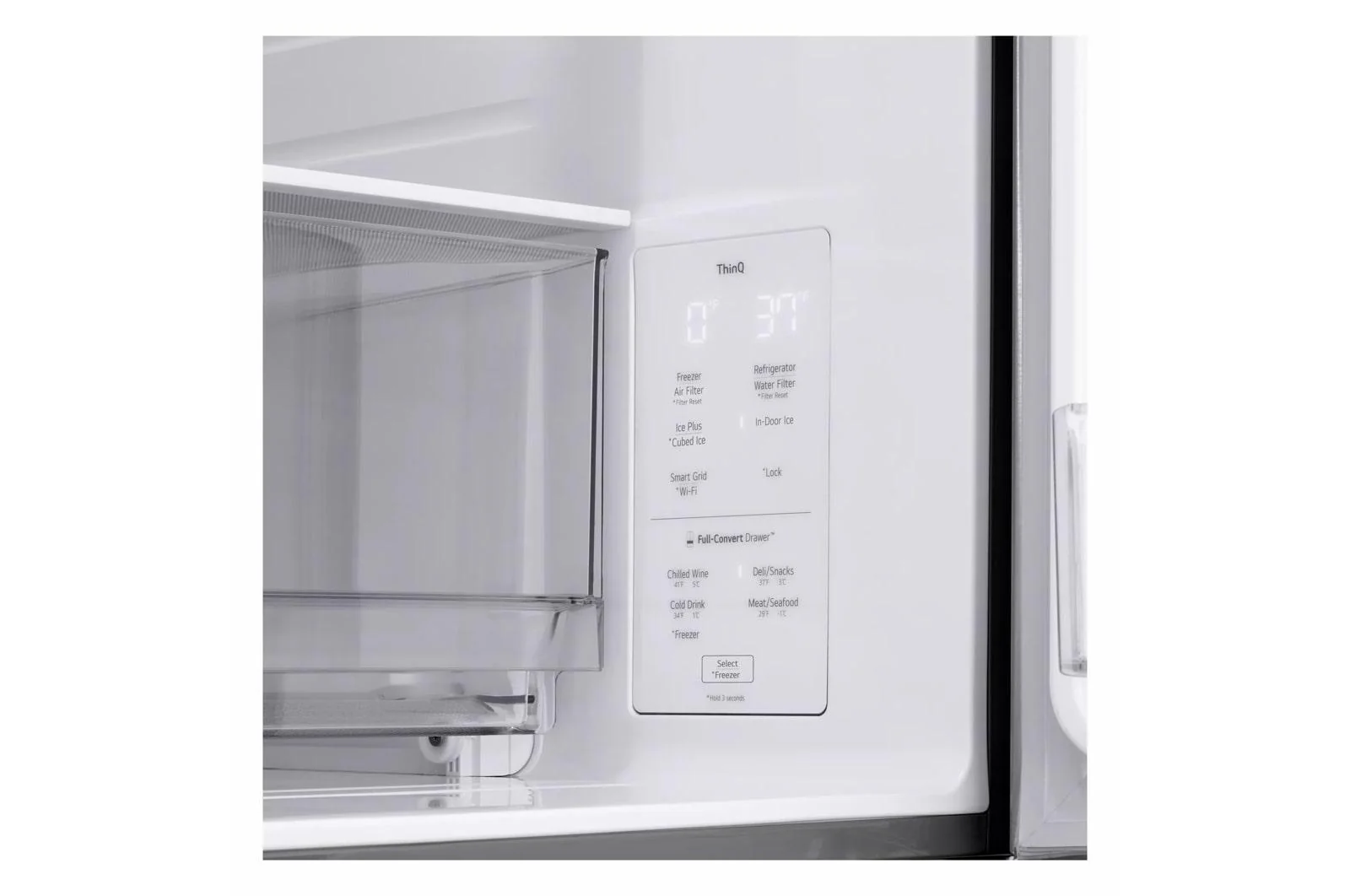 Lg LF25G8330S 25 cu. ft. Smart Counter-Depth MAX™ 4-Door French Door Refrigerator with Full-Convert Drawer™ - Image 8