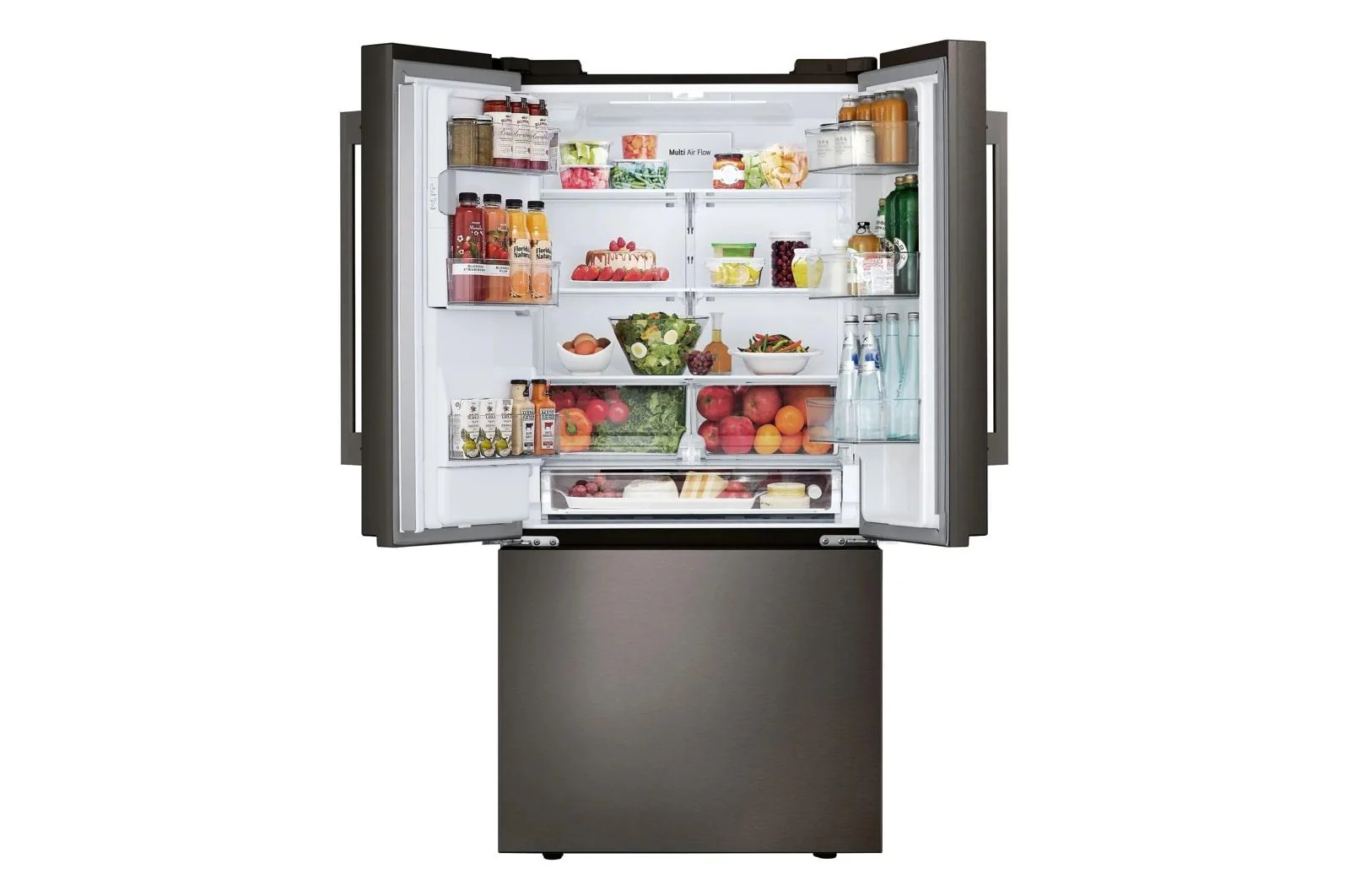 Lg LF25H6330D 25 cu. ft. 3-Door French Door Refrigerator with NEW Hybrid Handle Design and External Ice and Water Dispenser - Image 8