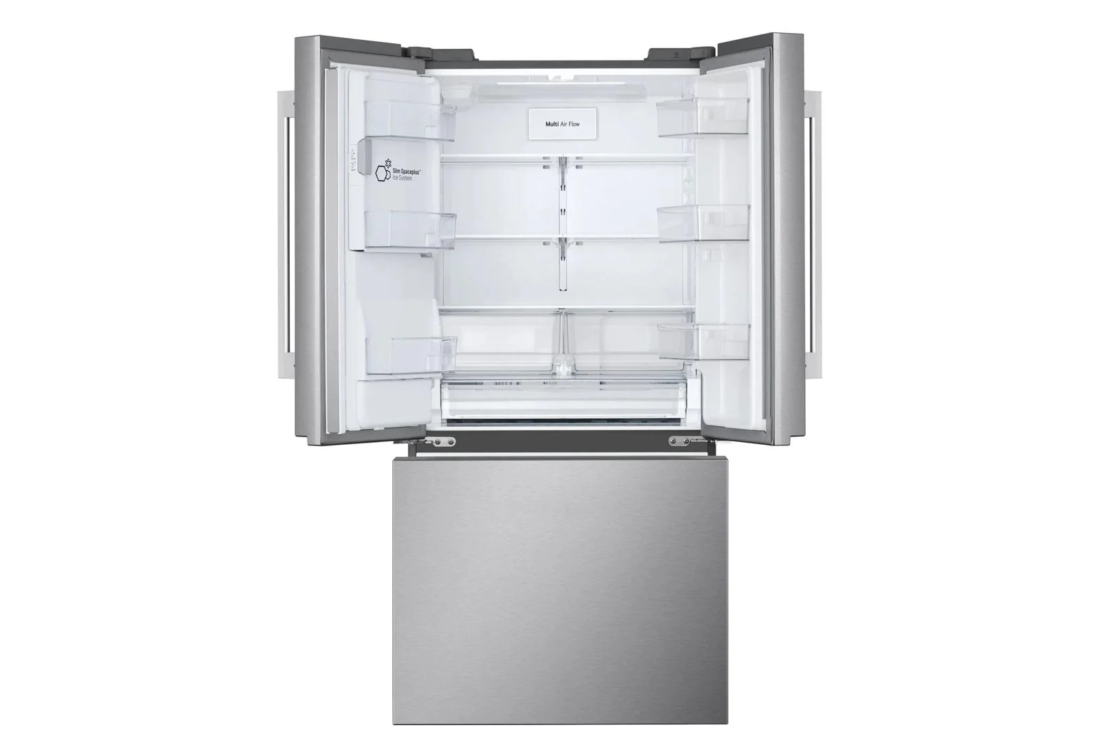 Lg LF25H6330S 25 cu. ft. Standard-Depth MAX™ 3-Door French Door Refrigerator with External Ice and Water Dispenser - Image 2