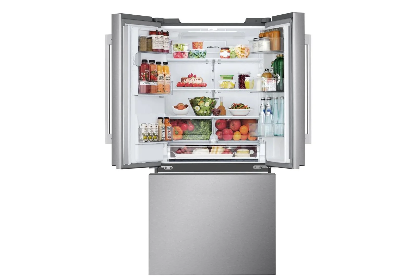Lg LF25H6330S 25 cu. ft. Standard-Depth MAX™ 3-Door French Door Refrigerator with External Ice and Water Dispenser - Image 3