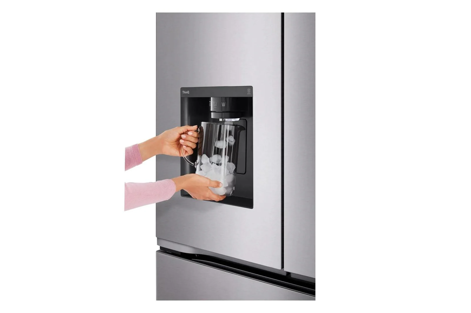 Lg LF26C6230V 26 cu. ft. Counter Depth MAX 3-Door French Door Refrigerator with Ice and Water Dispenser - Image 5