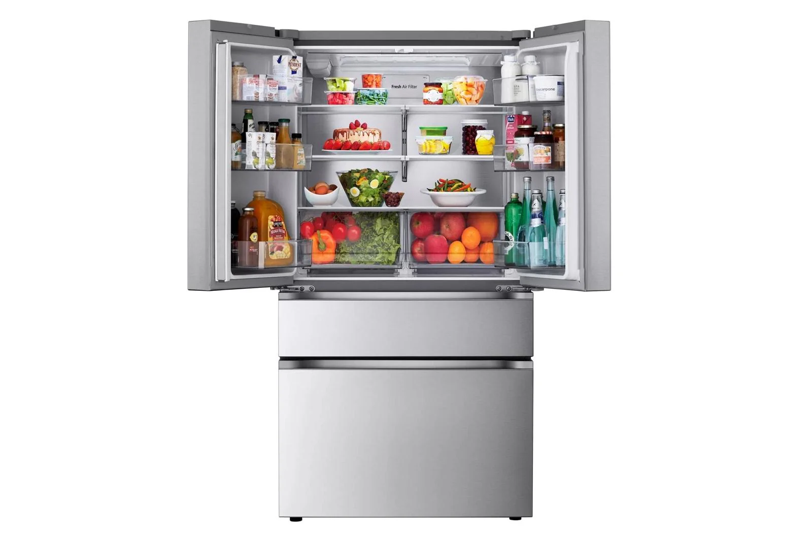 Lg LF26C8210S 26 cu. ft. Counter-Depth MAX, 4-Door French Door Refrigerator with Full-Convert Drawer™ and Internal Ice and Water Dispenser - Image 4