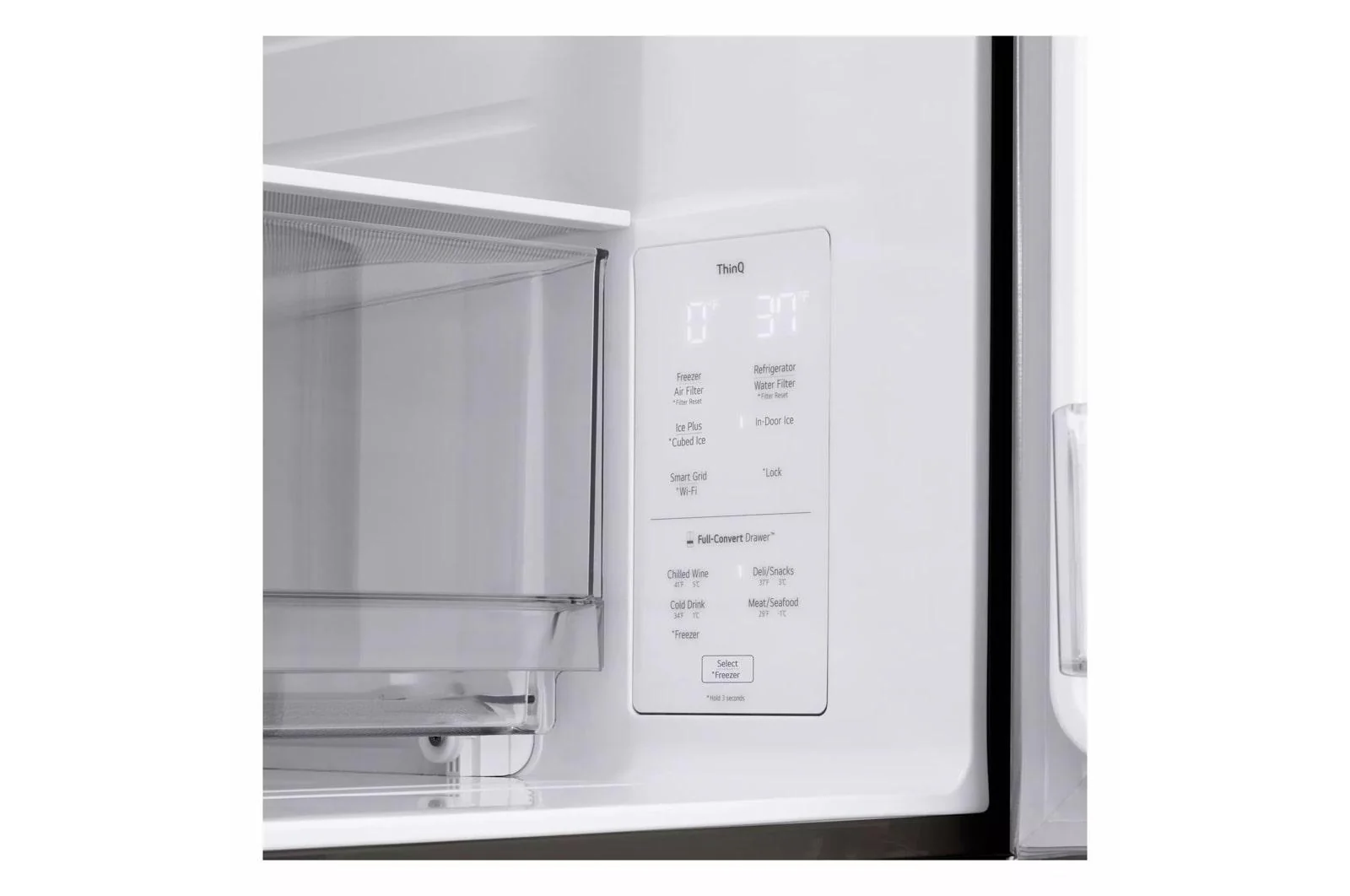 Lg LF29H8330D 29 cu. ft. Smart Standard-Depth MAX™ 4-Door French Door Refrigerator with Full-Convert Drawer™ - Image 9