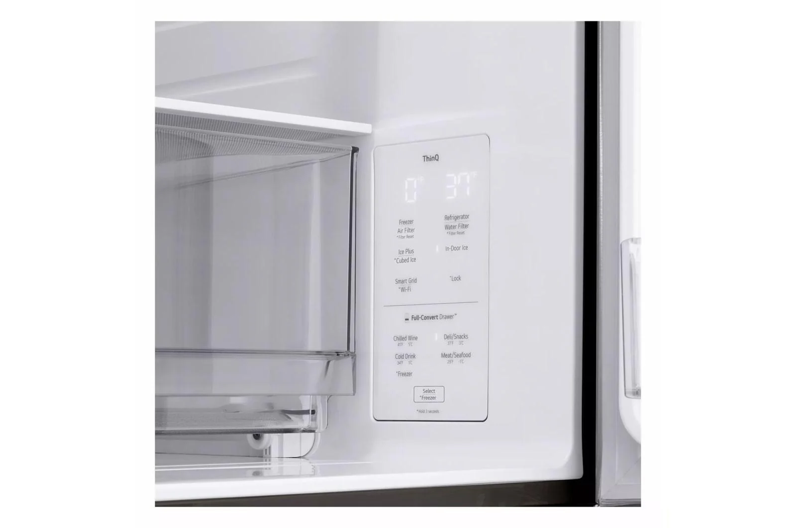 Lg 29 cu. ft. Smart Standard-Depth MAX™ 4-Door French Door Refrigerator with Full-Convert Drawer™ - Image 9