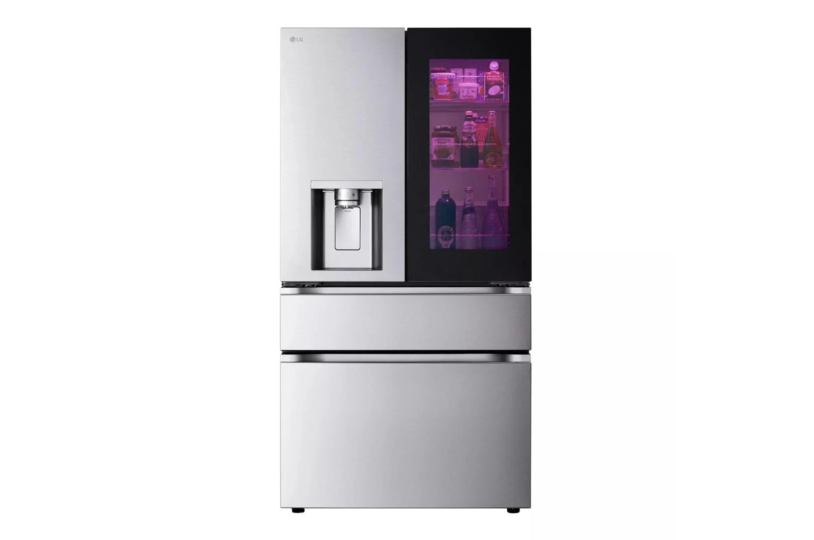 Lg LF29S8365S 29 cu. ft. Smart InstaView® Door-in-Door® Standard-Depth MAX™ 4-Door French Door Refrigerator with MyColor™ - Image 4