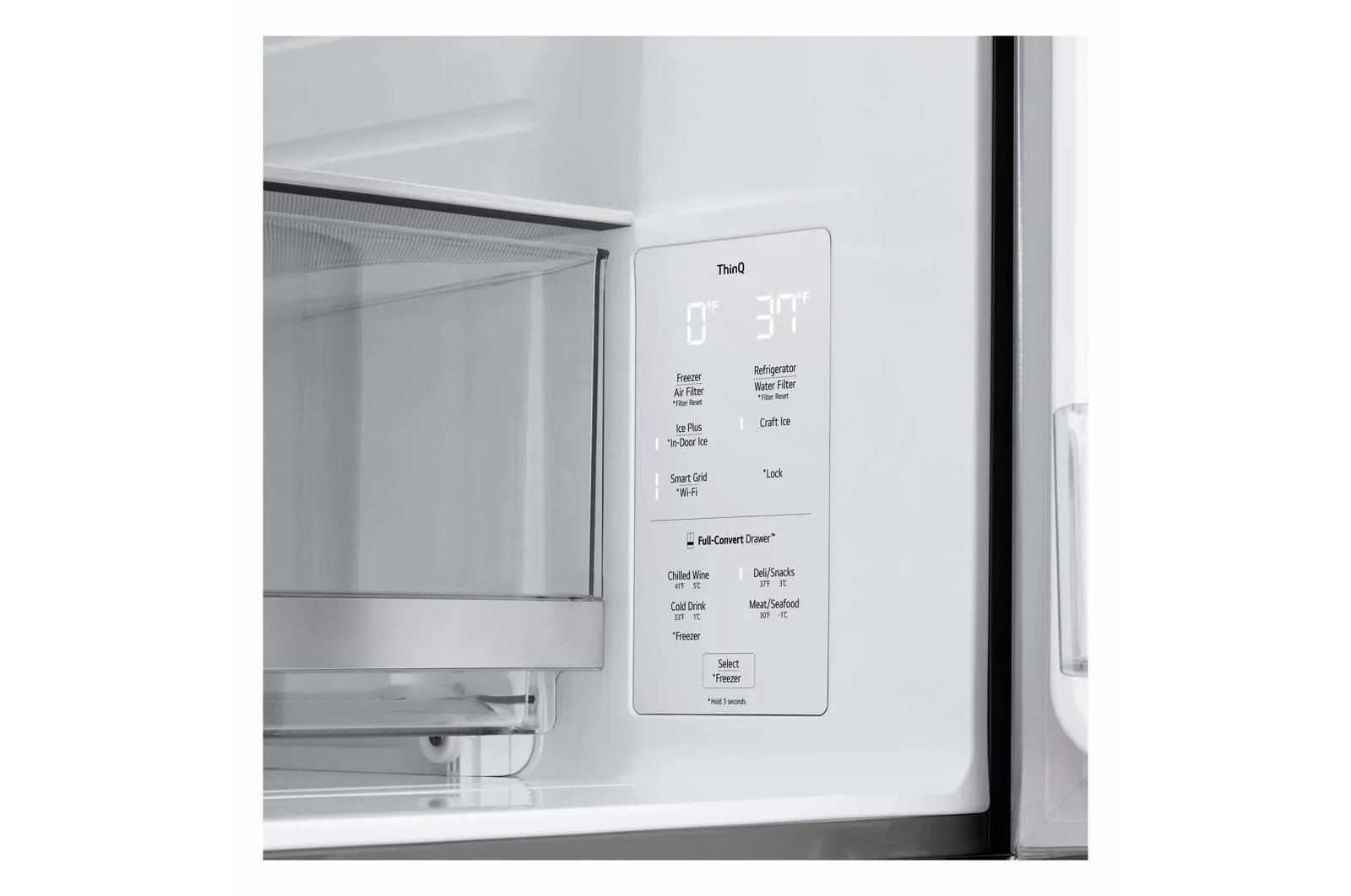 Lg LF29S9775S 29 cu. ft. Standard-Depth MAX™ 4-Door French Door Refrigerator with Mirror InstaView® MyColor™ and Mini Craft Ice™ - Image 25