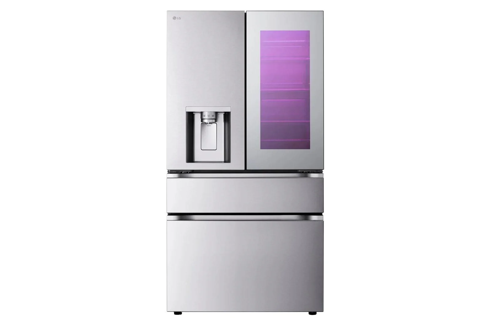 Lg LF29S9775S 29 cu. ft. Standard-Depth MAX™ 4-Door French Door Refrigerator with Mirror InstaView® MyColor™ and Mini Craft Ice™ - Image 5