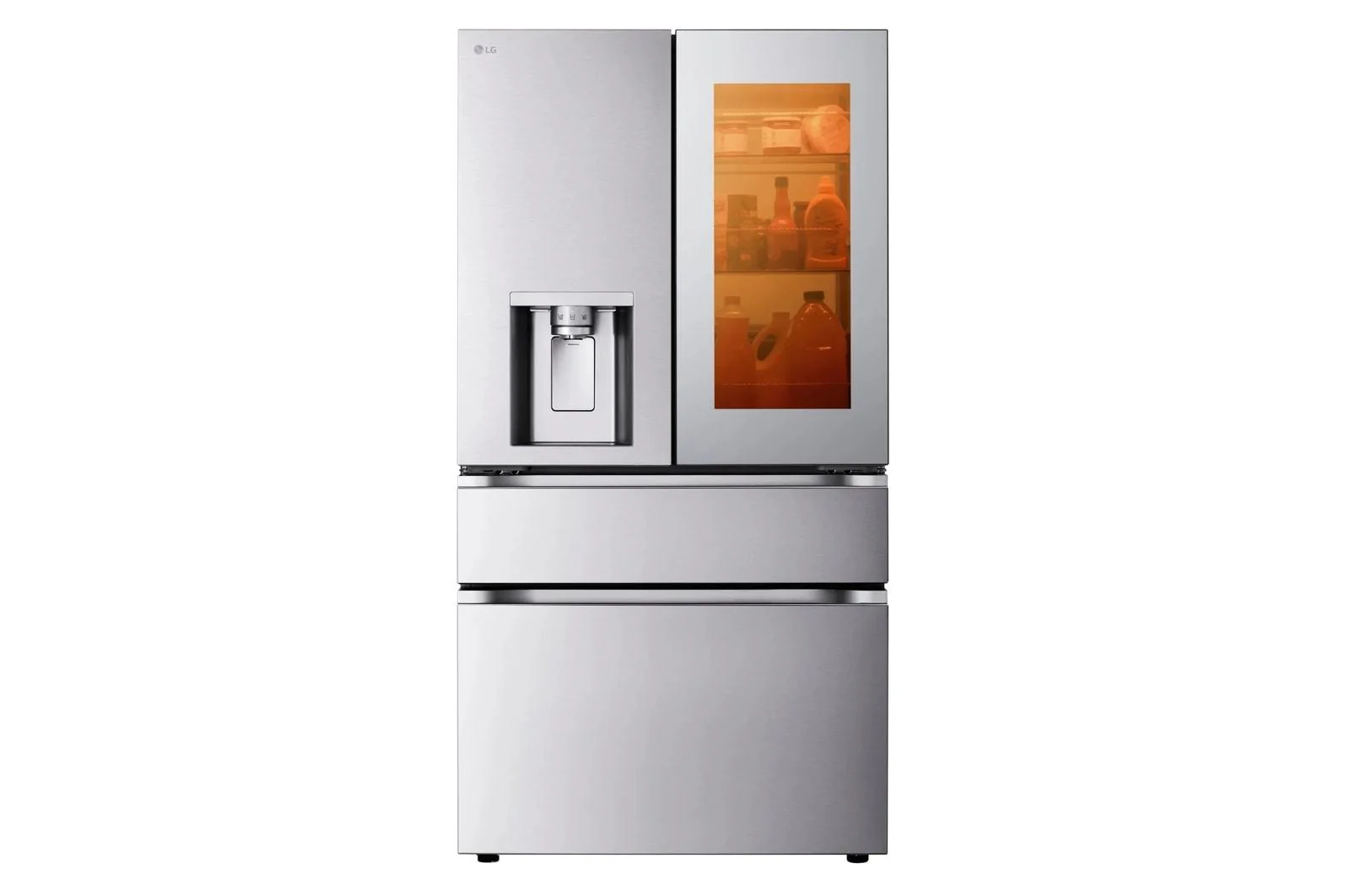 Lg LF29S9775S 29 cu. ft. Standard-Depth MAX™ 4-Door French Door Refrigerator with Mirror InstaView® MyColor™ and Mini Craft Ice™ - Image 6