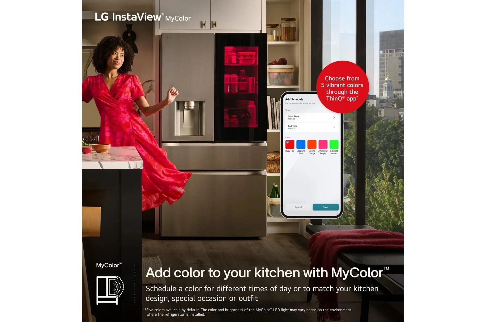 Lg LF29S9775S 29 cu. ft. Standard-Depth MAX™ 4-Door French Door Refrigerator with Mirror InstaView® MyColor™ and Mini Craft Ice™ - Image 7
