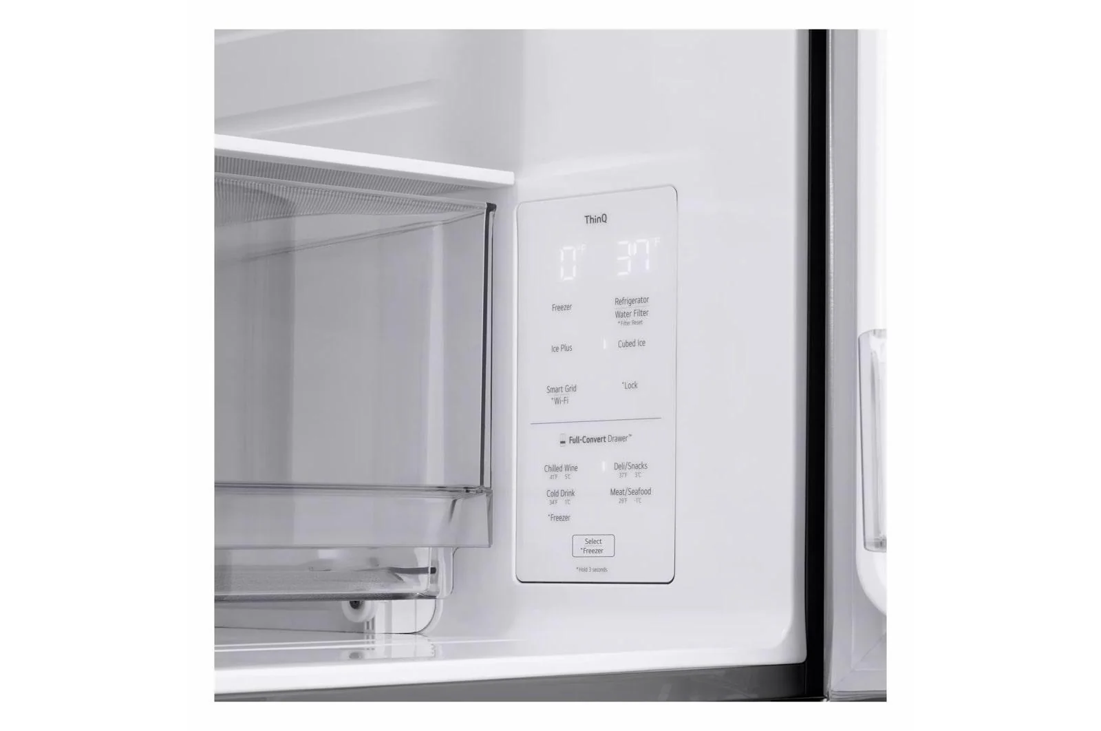 Lg 30 cu. ft. Smart Standard-Depth MAX™ 4-Door French Door Refrigerator with Full-Convert Drawer™ - Image 7