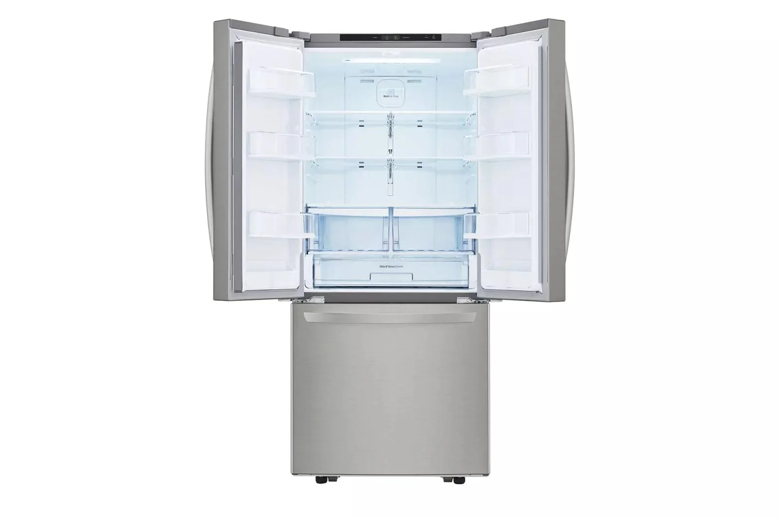 Lg LFCS22520S 22 cu. ft. 30 Inch Wide French Door Refrigerator - Stainless Steel - Image 4