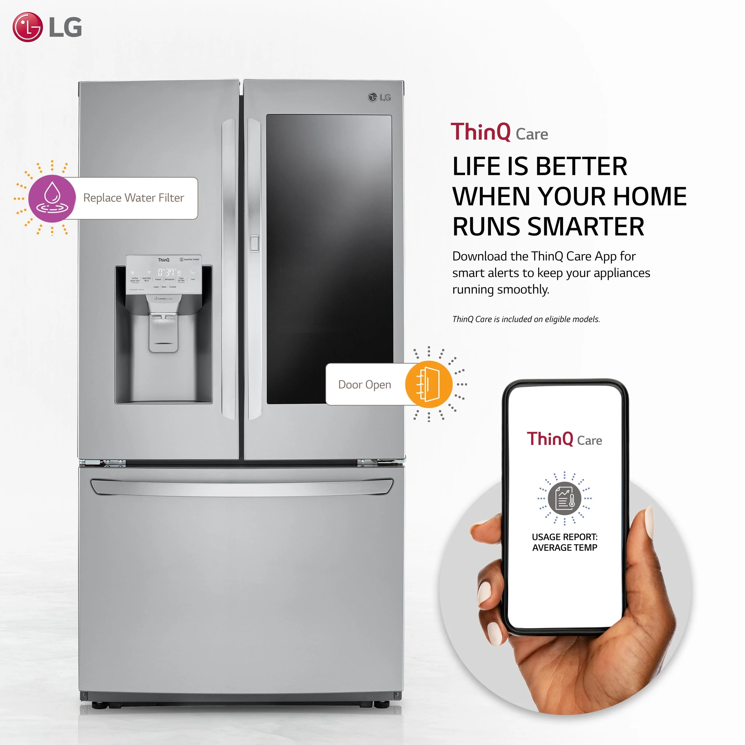 26 cu. ft. Smart wi-fi Enabled InstaView™ Door-in-Door® Refrigerator - Image 2