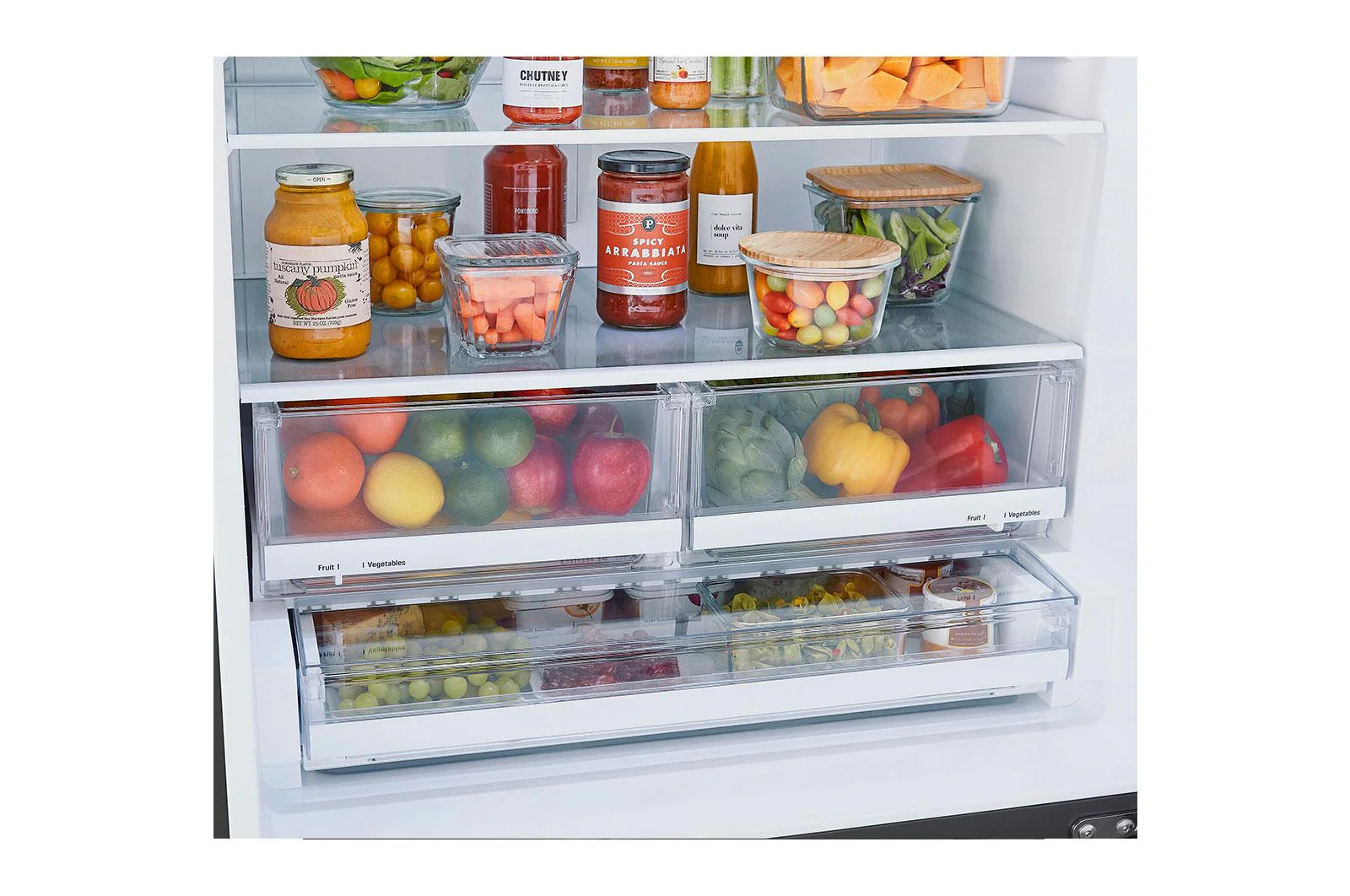 Lg LRDCS2603D 26 cu. ft. Bottom Freezer Refrigerator - Image 9