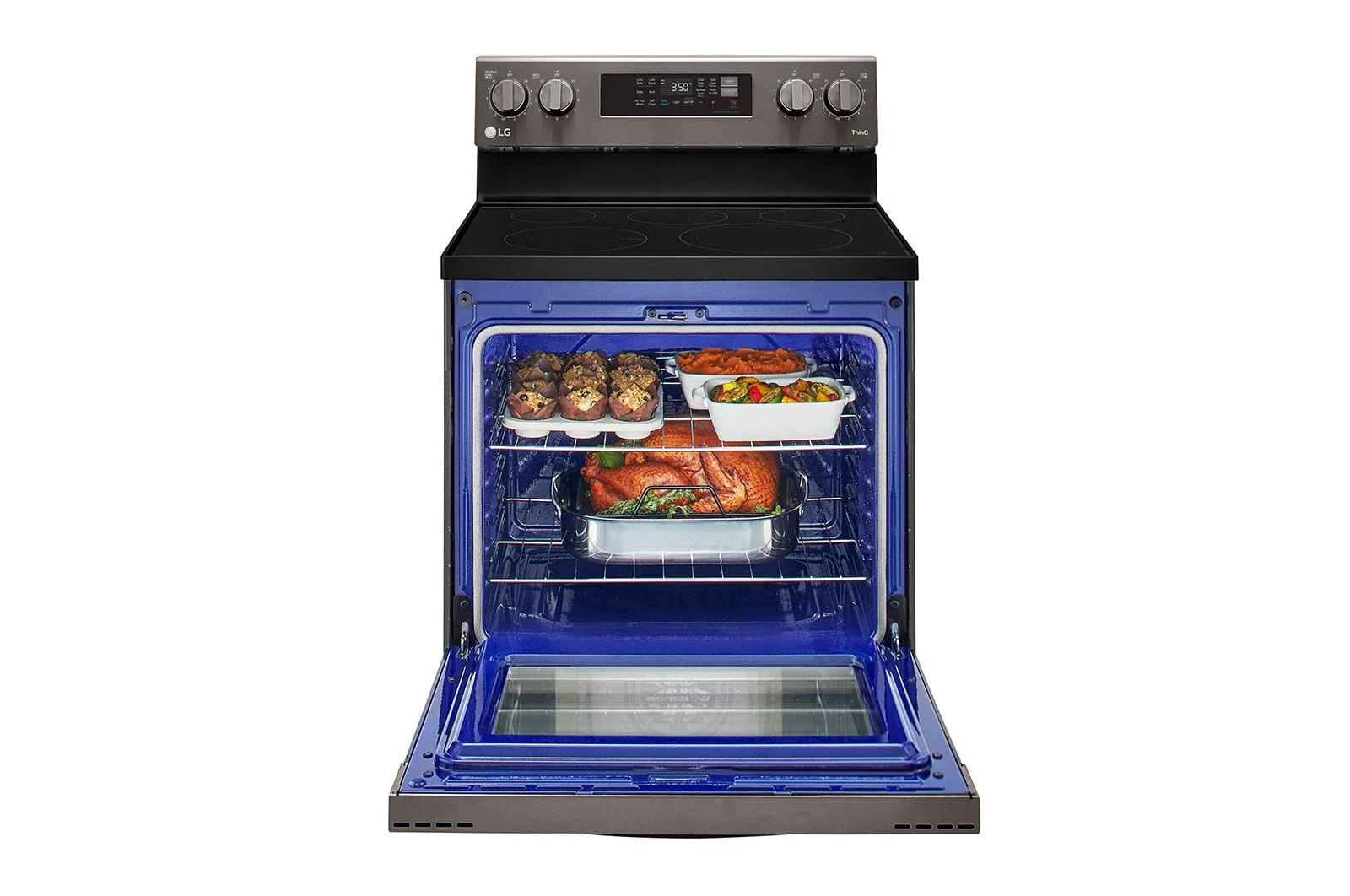 Lg LREL6323D 6.3 cu. ft. Smart Wi-Fi Enabled Fan Convection Electric Range with Air Fry & EasyClean® - Image 6