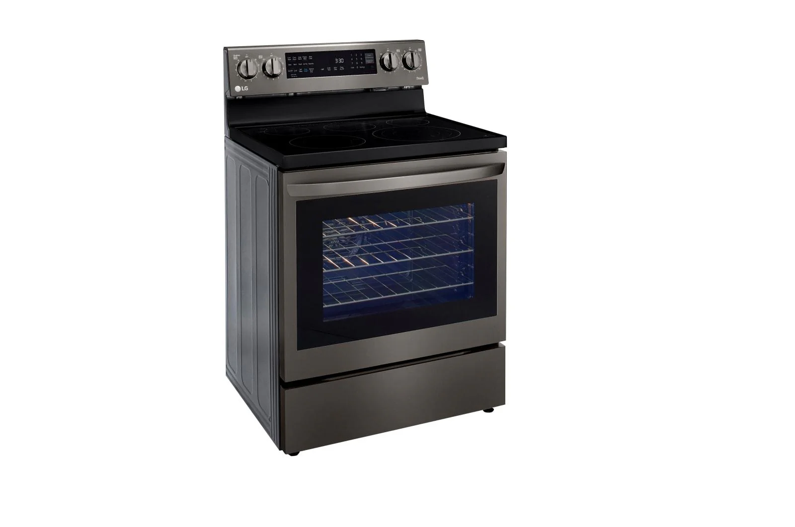 Lg LREL6325D 6.3 cu ft. Smart Wi-Fi Enabled True Convection InstaView® Electric Range with Air Fry - Image 3