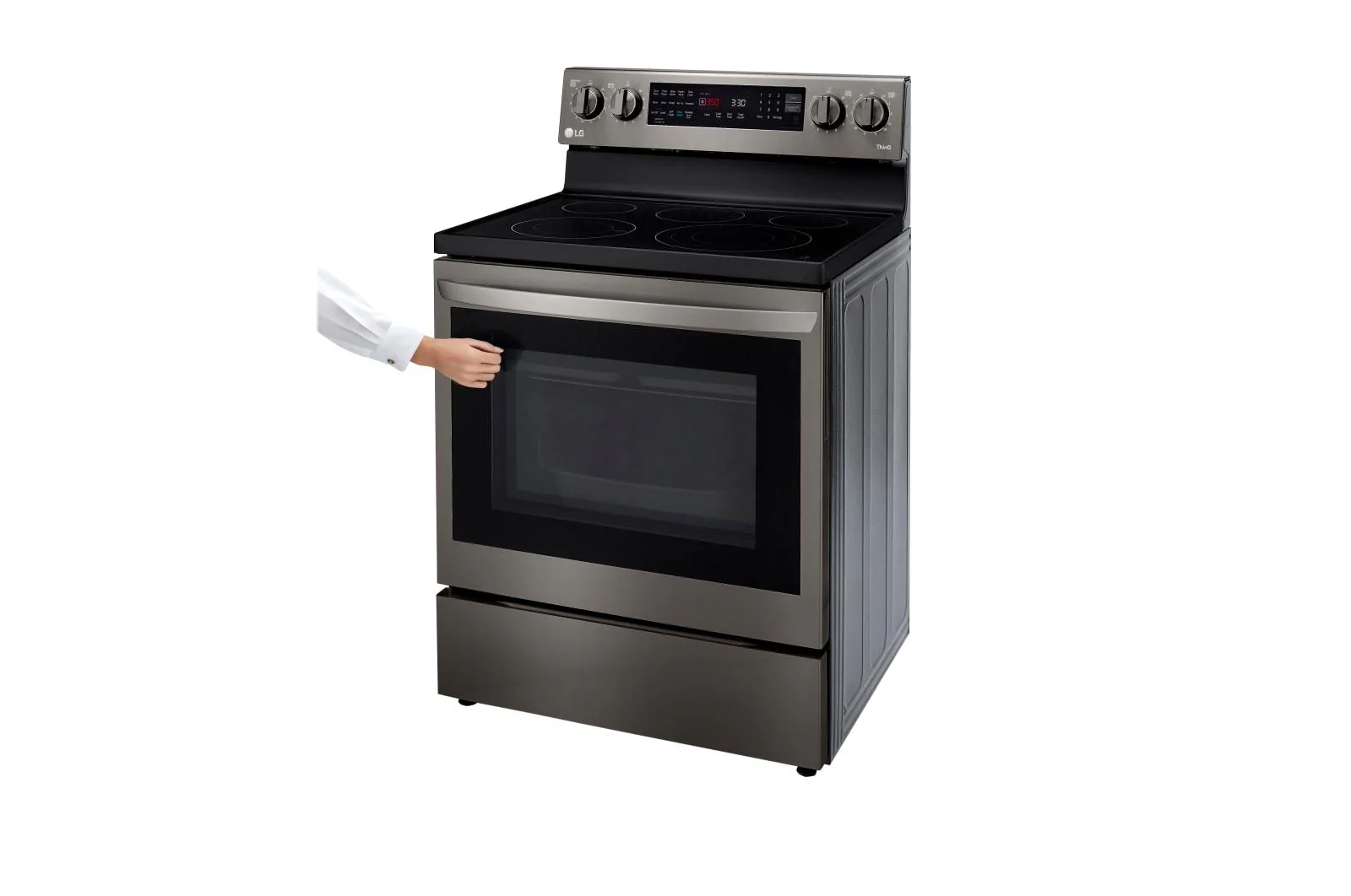 Lg LREL6325D 6.3 cu ft. Smart Wi-Fi Enabled True Convection InstaView® Electric Range with Air Fry - Image 5