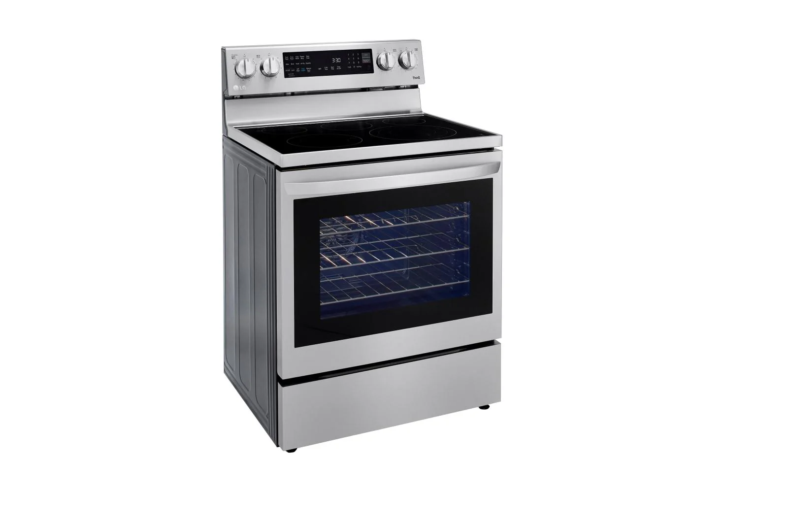 Lg LREL6325F 6.3 cu. ft. Smart Wi-Fi Enabled True Convection InstaView® Electric Range with Air Fry - Image 3