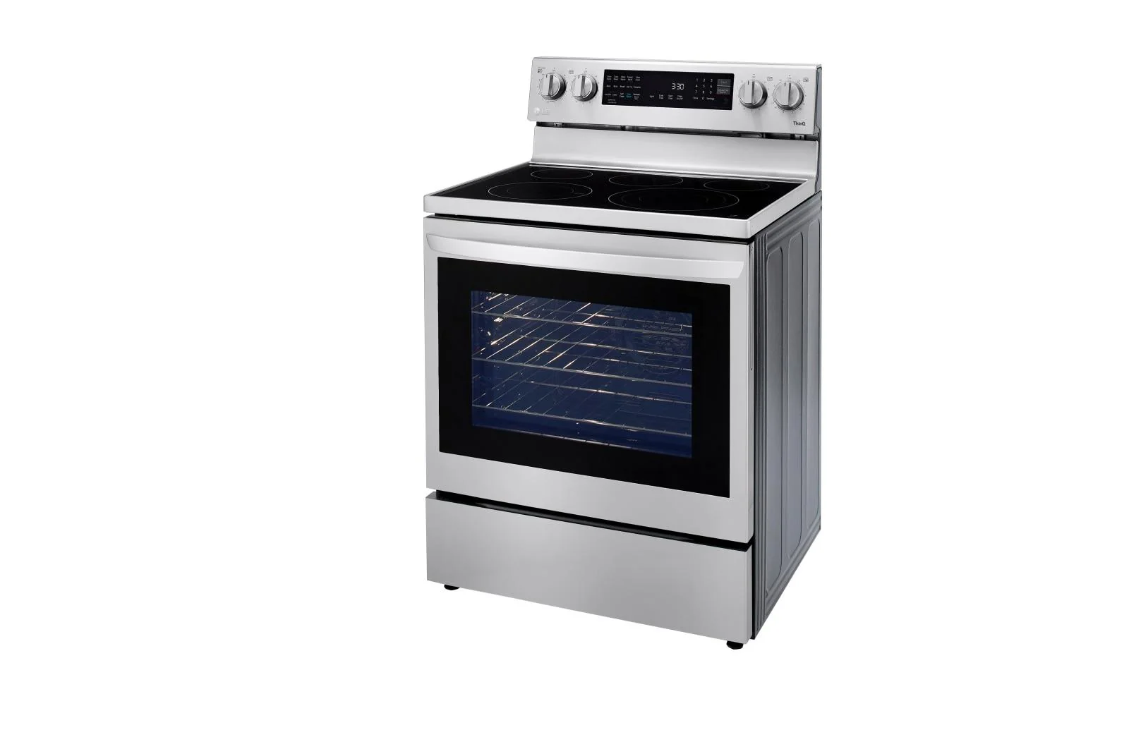 Lg LREL6325F 6.3 cu. ft. Smart Wi-Fi Enabled True Convection InstaView® Electric Range with Air Fry - Image 4