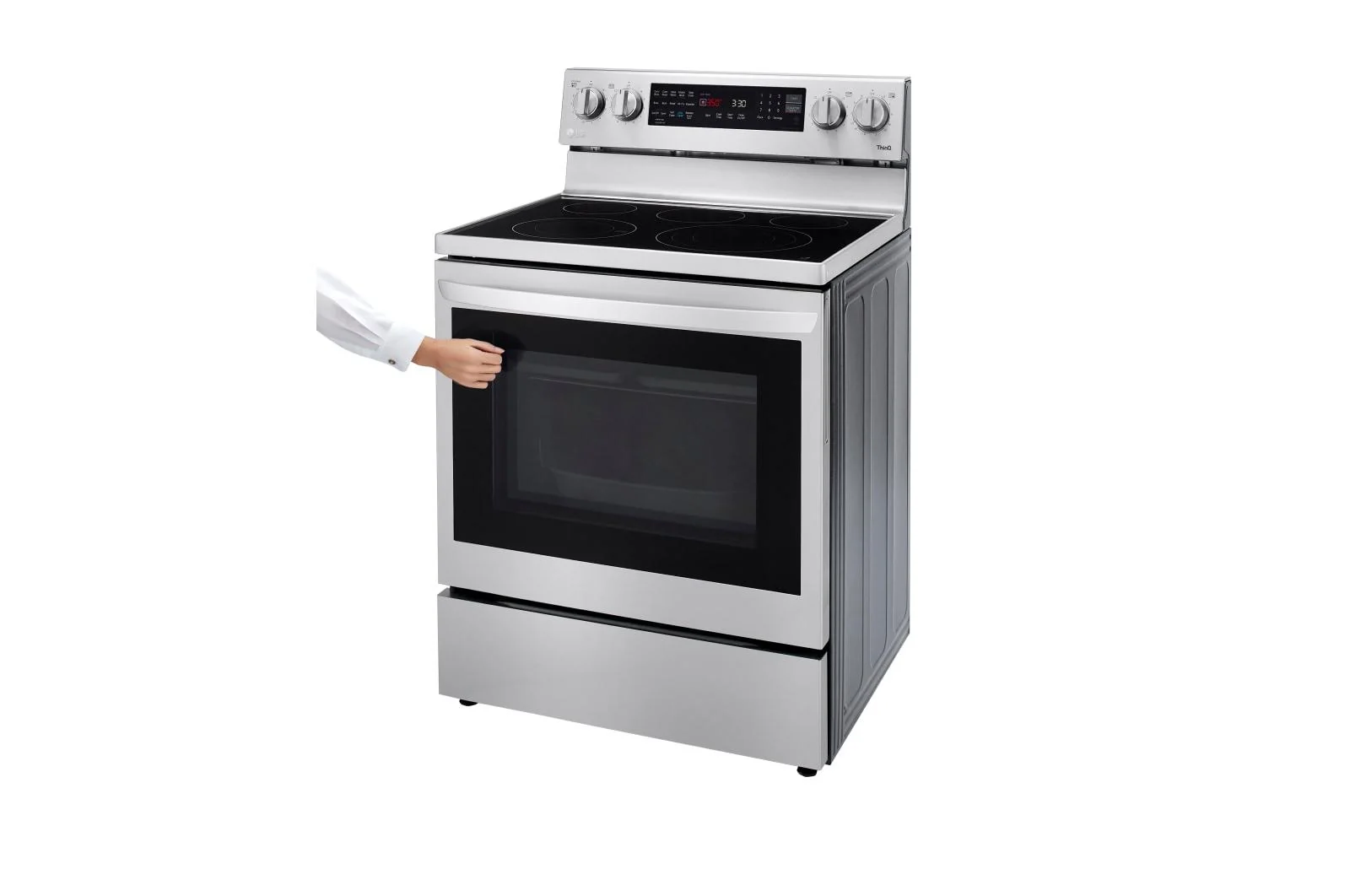 Lg LREL6325F 6.3 cu. ft. Smart Wi-Fi Enabled True Convection InstaView® Electric Range with Air Fry - Image 5