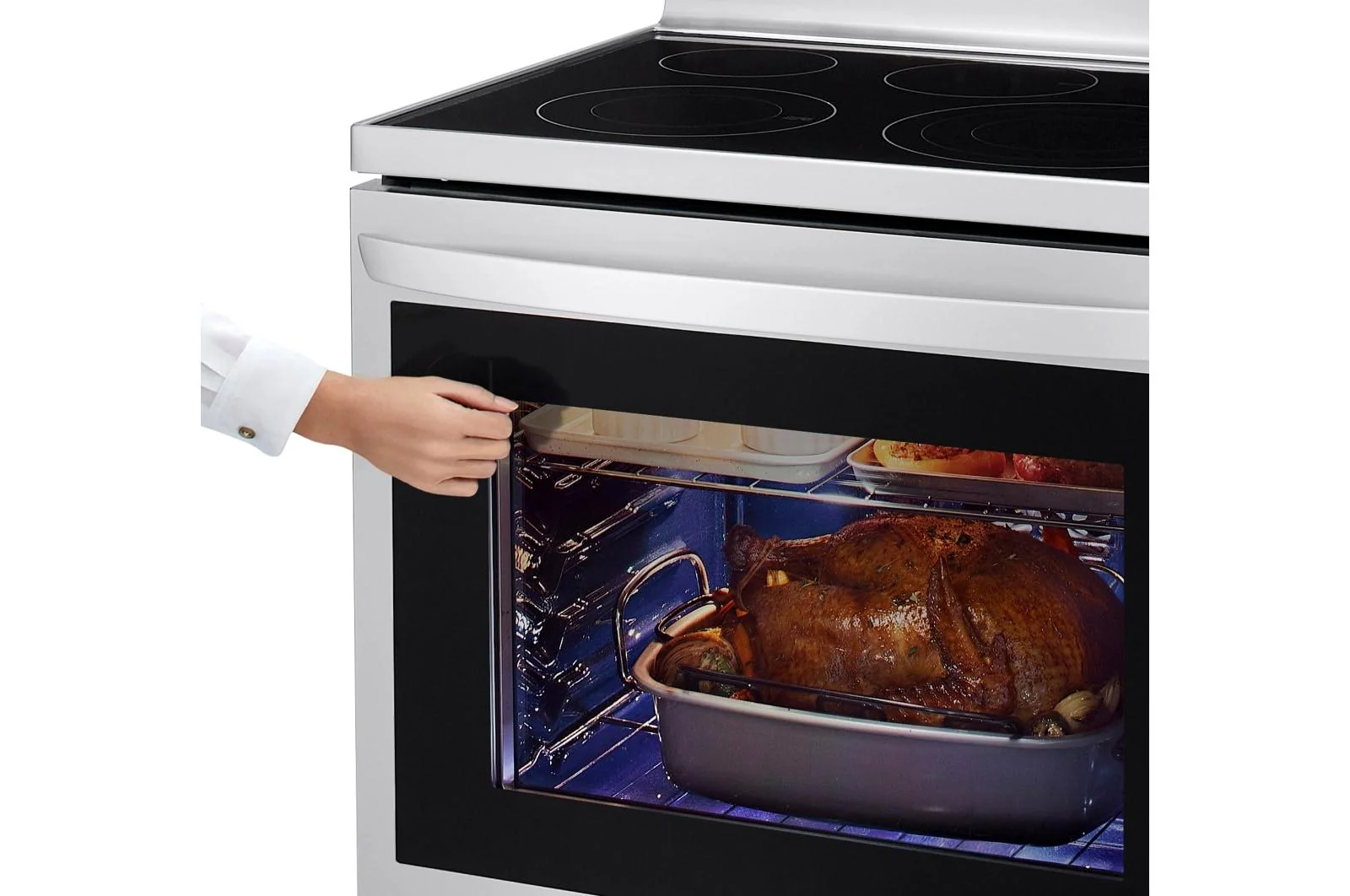 Lg LREL6325F 6.3 cu. ft. Smart Wi-Fi Enabled True Convection InstaView® Electric Range with Air Fry - Image 7