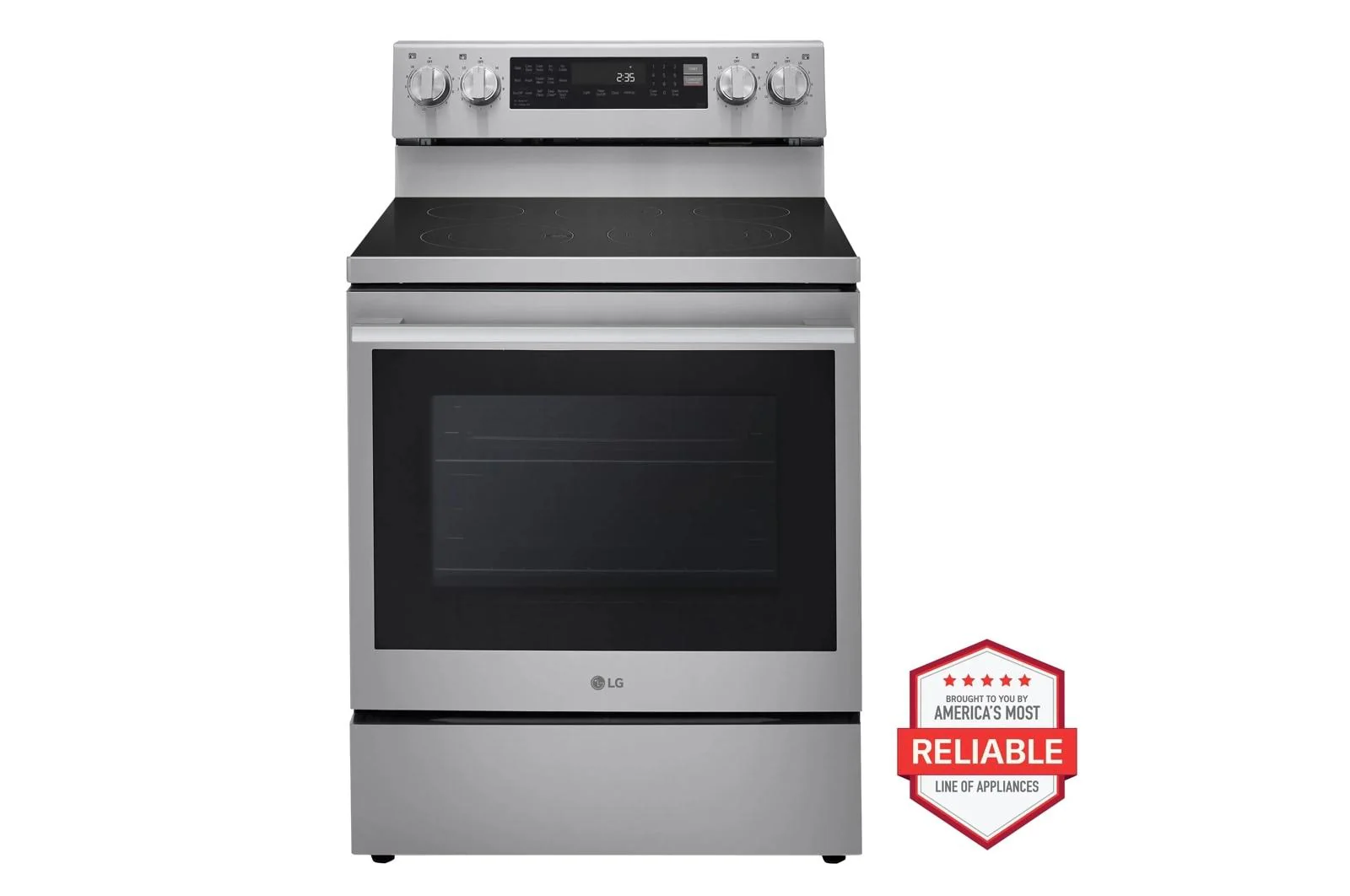 Lg LREN6325XE 6.3 cu. ft. Smart Wi-Fi Enabled ProBake Convection® Electric Range with Air Fry & EasyClean®
