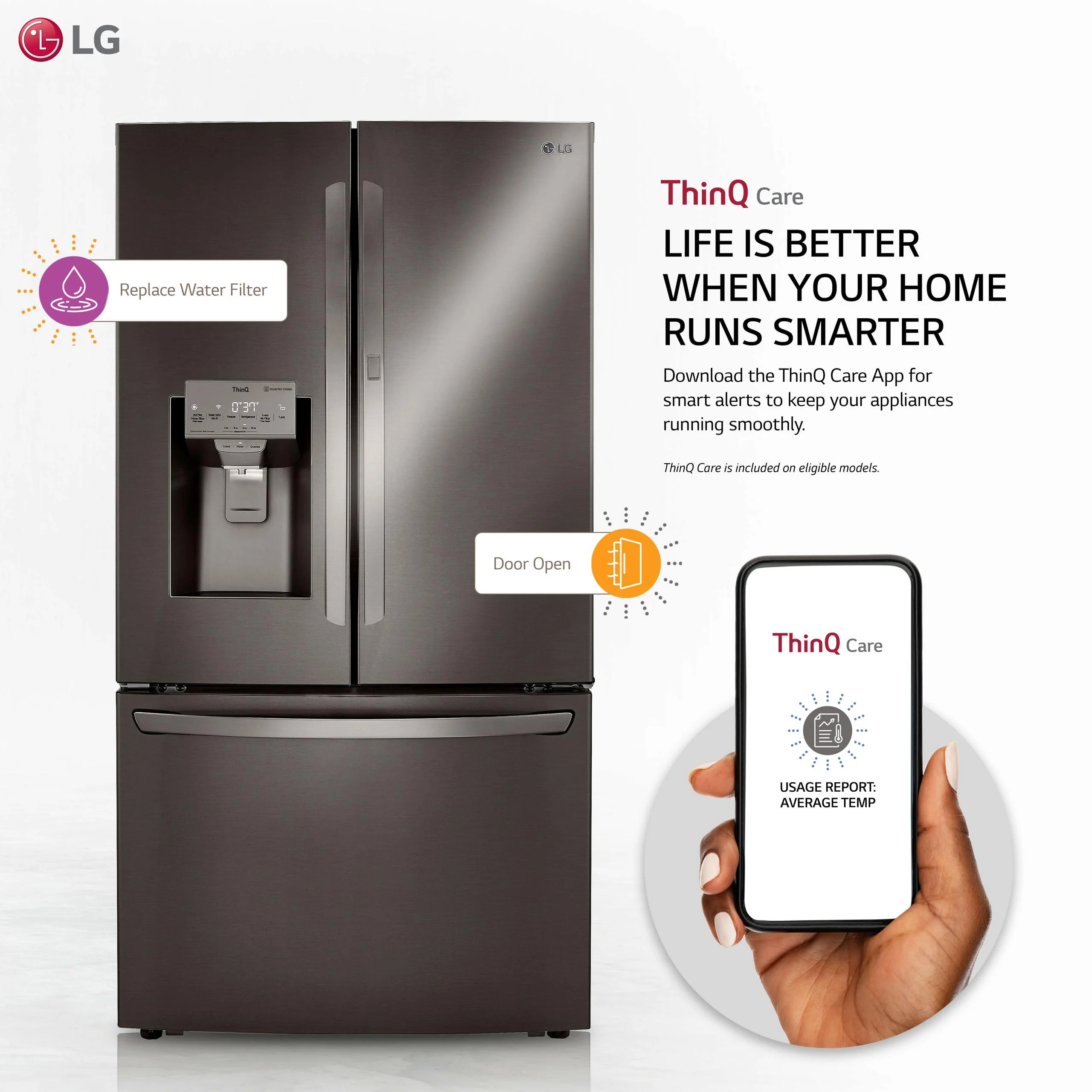 24 cu. ft. Smart wi-fi Enabled Door-in-Door® Counter-Depth Refrigerator with Craft Ice™ Maker - Image 2