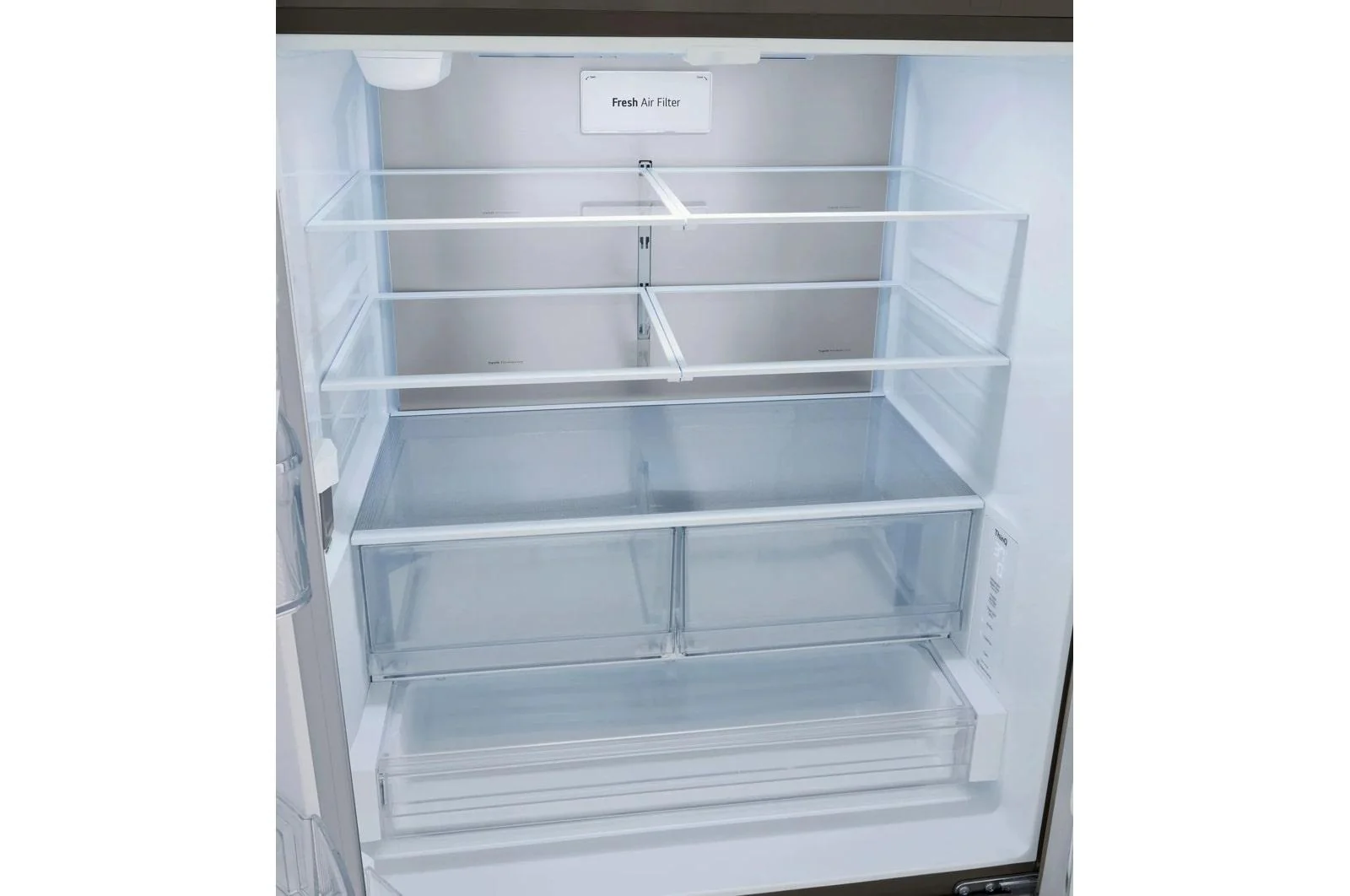 Lg LRFLC2706D 36" Wide, 27 cu ft. 3 Door French Door, C/Depth Refrigerator with Internal Water Dispenser, PrintProof Black Stainless Steel - Image 11