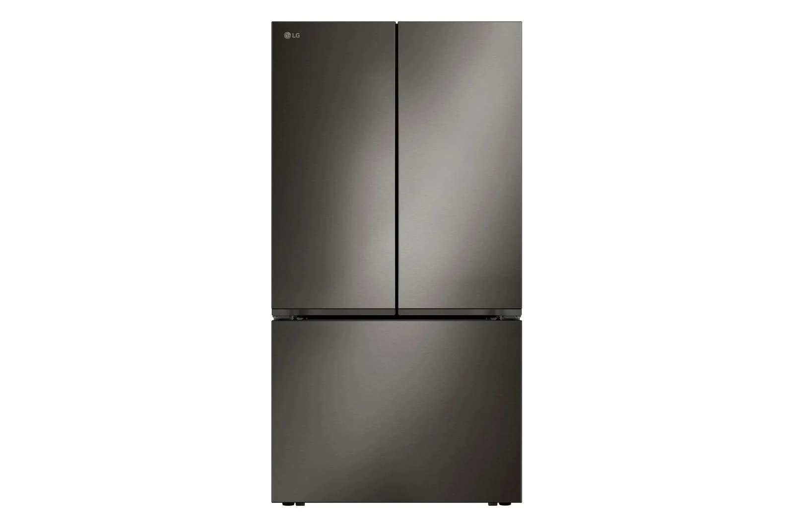 Lg LRFLC2716D 36" Wide, 27 cu ft. 3 Door French Door, Pocket Handle, C/Depth Refrigerator with Internal Water Dispenser, PrintProof Black Stainless Steel