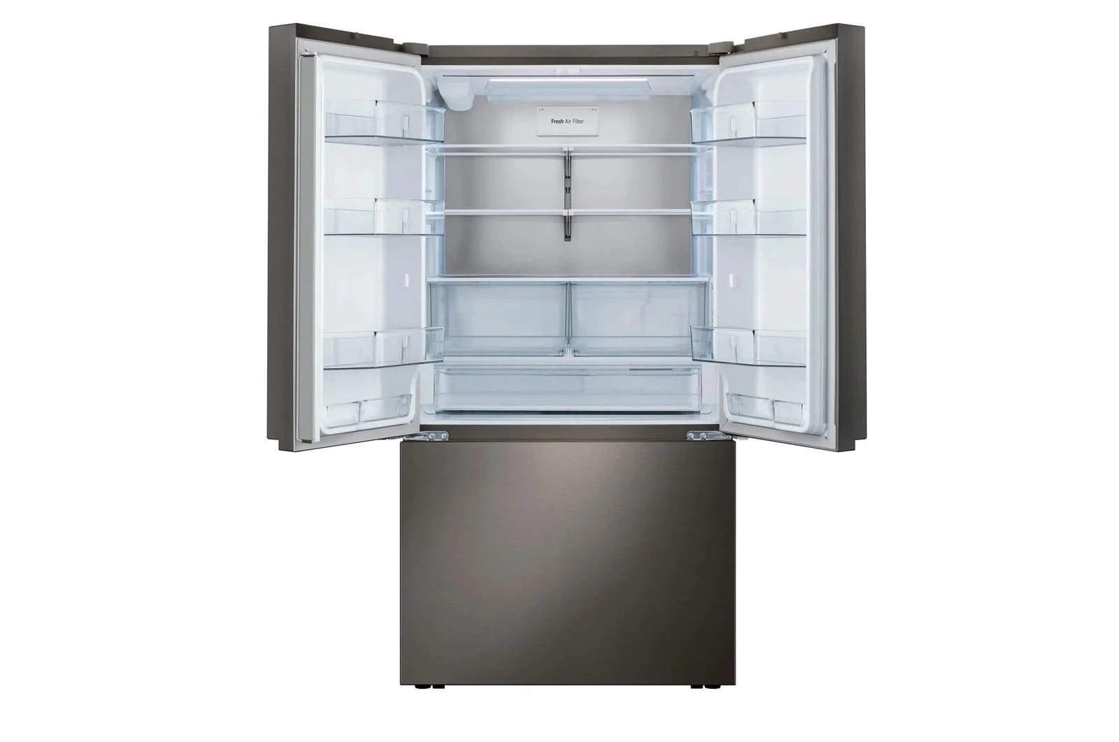 Lg LRFLC2716D 36" Wide, 27 cu ft. 3 Door French Door, Pocket Handle, C/Depth Refrigerator with Internal Water Dispenser, PrintProof Black Stainless Steel - Image 5