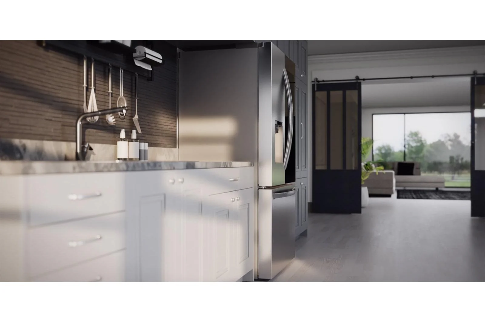 Lg 26 cu. ft. Smart InstaView® Counter-Depth MAX™ French Door Refrigerator - Image 2