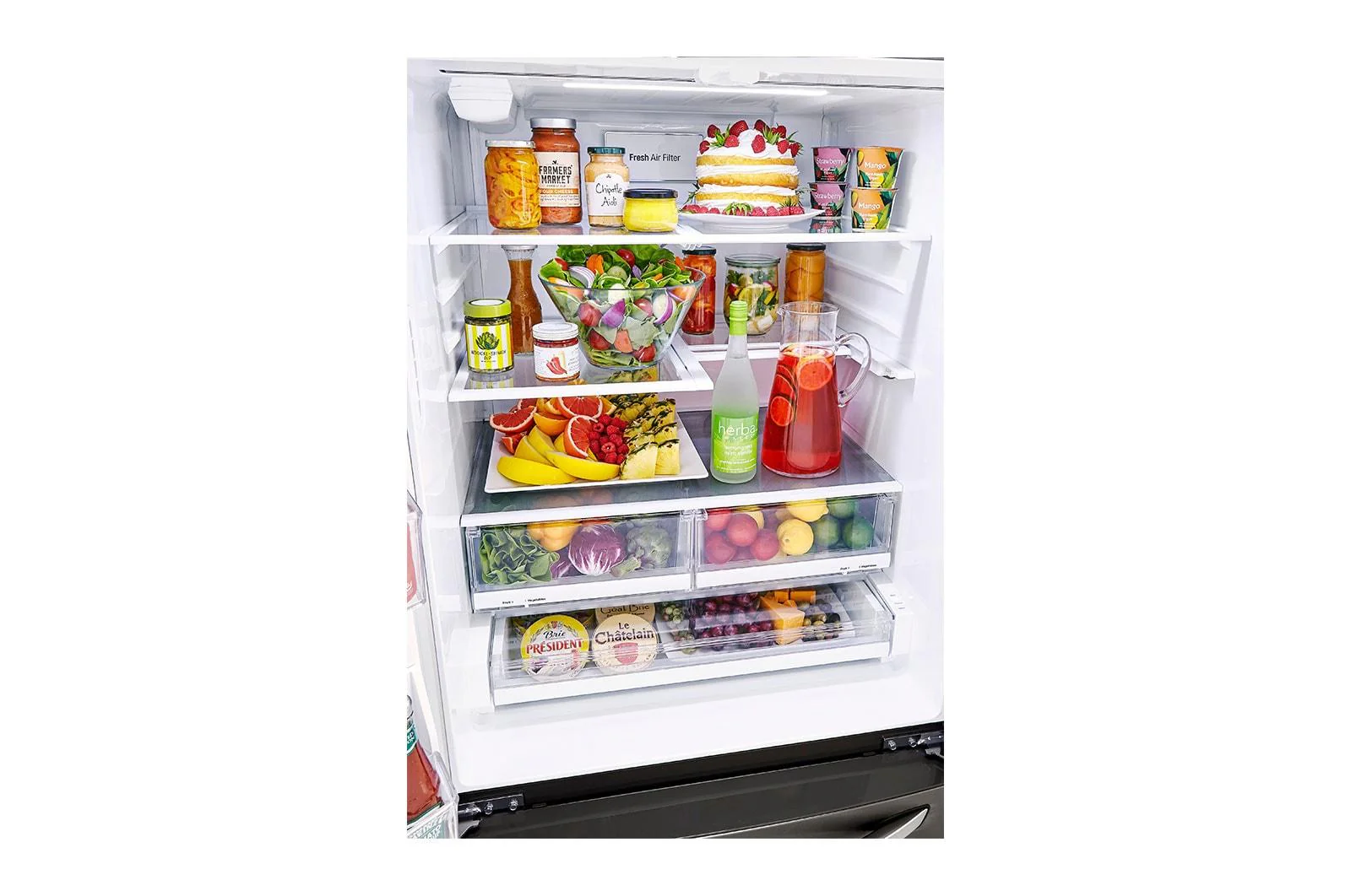 Lg 25 cu. ft. Smart Wi-Fi Enabled French Door Refrigerator - Image 8