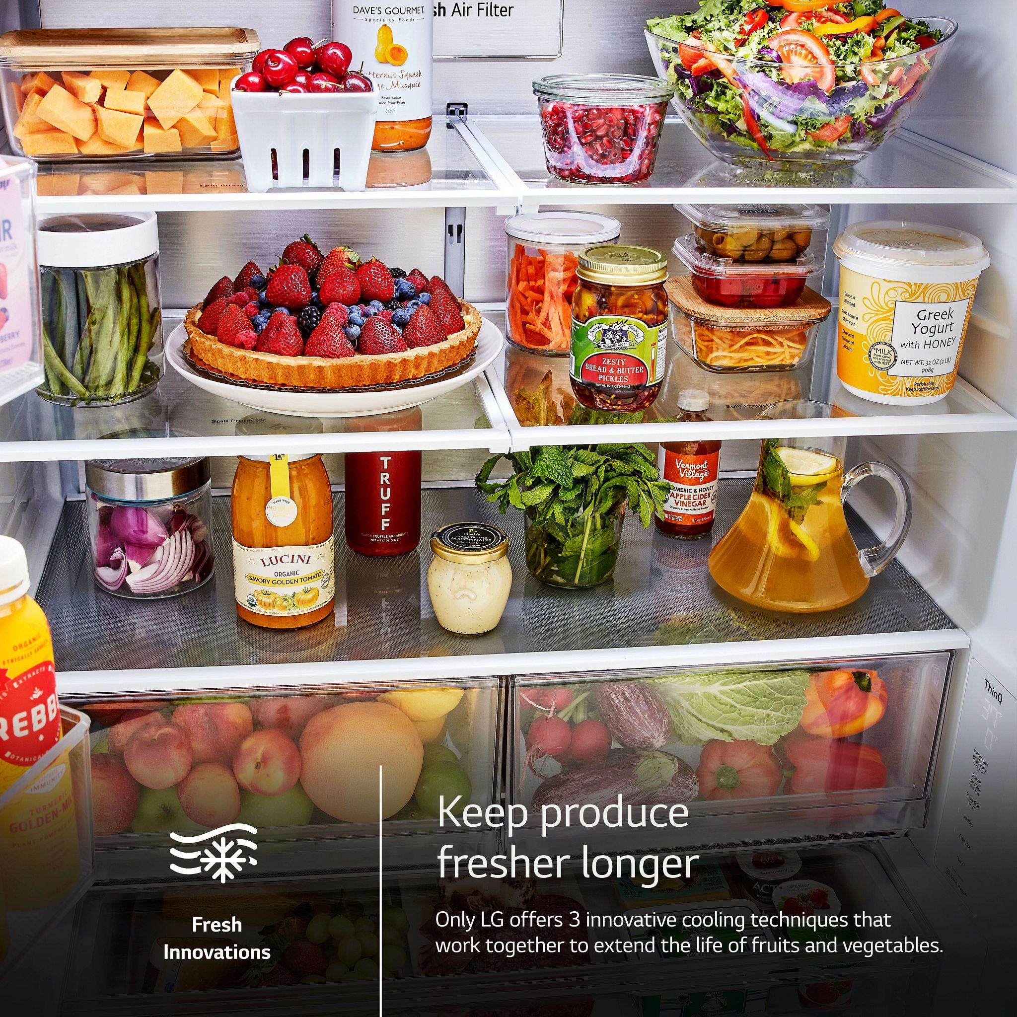 Lg LRFXS3106S 31 cu. ft. Smart Standard-Depth MAX™ French Door Refrigerator with Dual Ice - Image 11