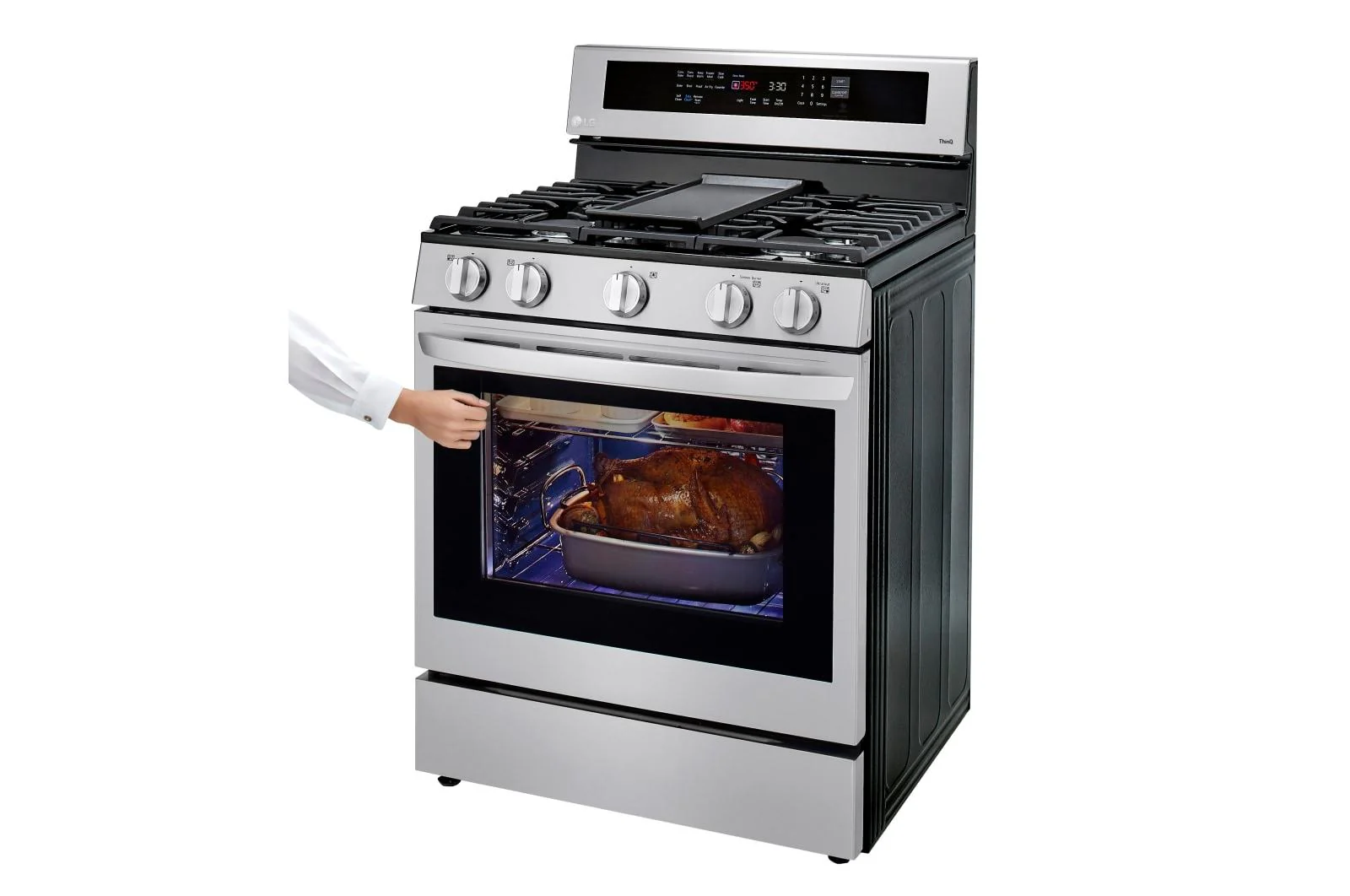 Lg LRGL5825F 5.8 cu ft. Smart Wi-Fi Enabled True Convection InstaView® Gas Range with Air Fry - Image 6