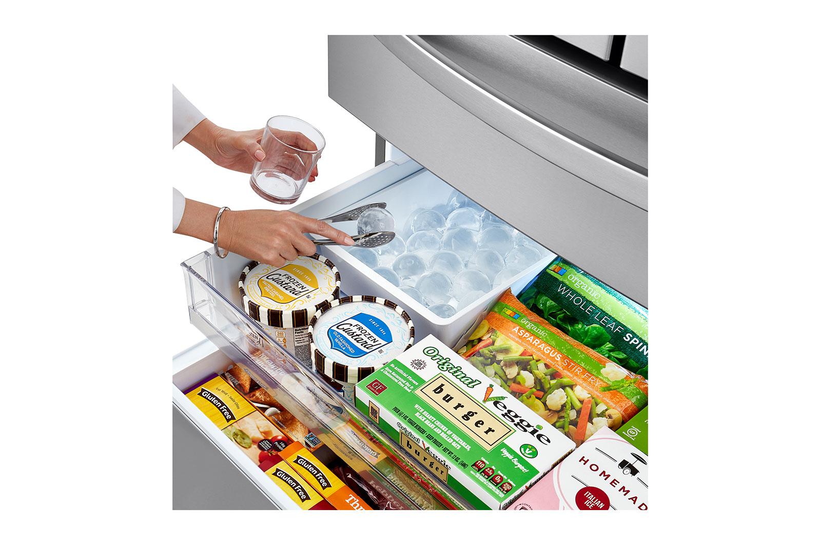 Lg LRMDS3006S 30 cu. ft. 36 Inch Wide French Door Refrigerator - Stainless Steel - Image 12