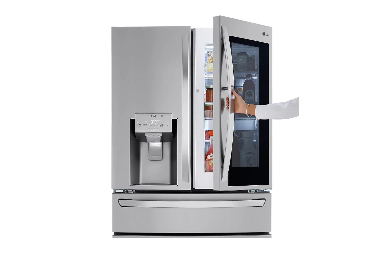 Lg LRMVC2306S 23 cu. ft. Smart Wi-Fi Enabled InstaView® Door-in-Door® Counter-Depth Refrigerator with Craft Ice™ Maker - Image 10