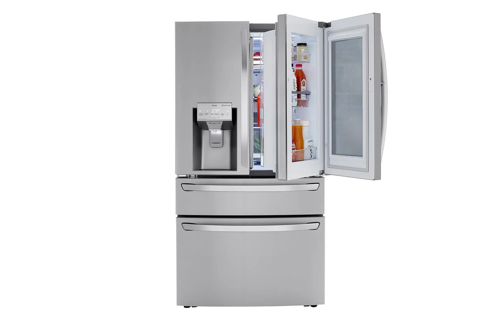Lg LRMVC2306S 23 cu. ft. Smart Wi-Fi Enabled InstaView® Door-in-Door® Counter-Depth Refrigerator with Craft Ice™ Maker - Image 3