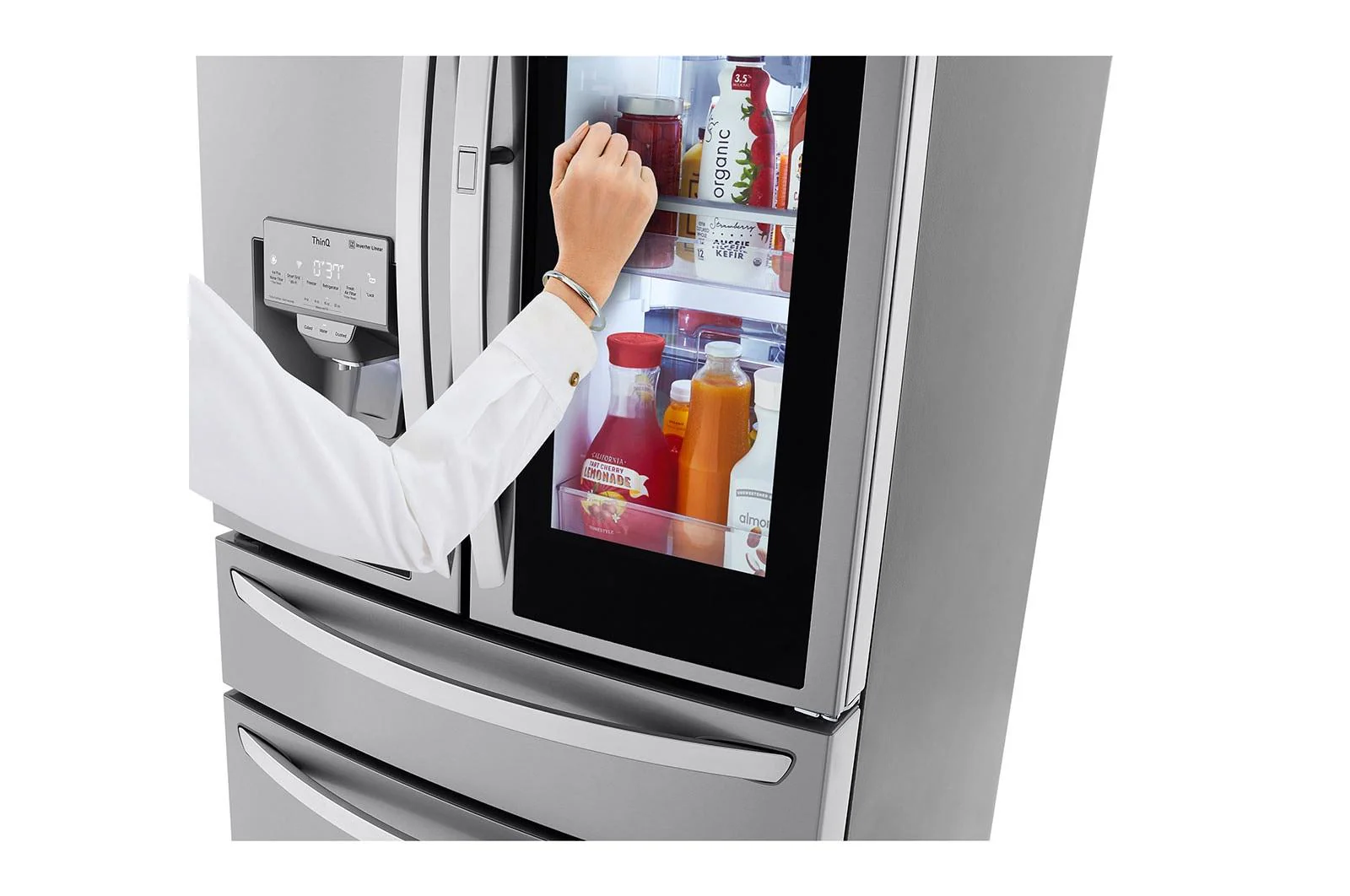 Lg LRMVC2306S 23 cu. ft. Smart Wi-Fi Enabled InstaView® Door-in-Door® Counter-Depth Refrigerator with Craft Ice™ Maker - Image 9
